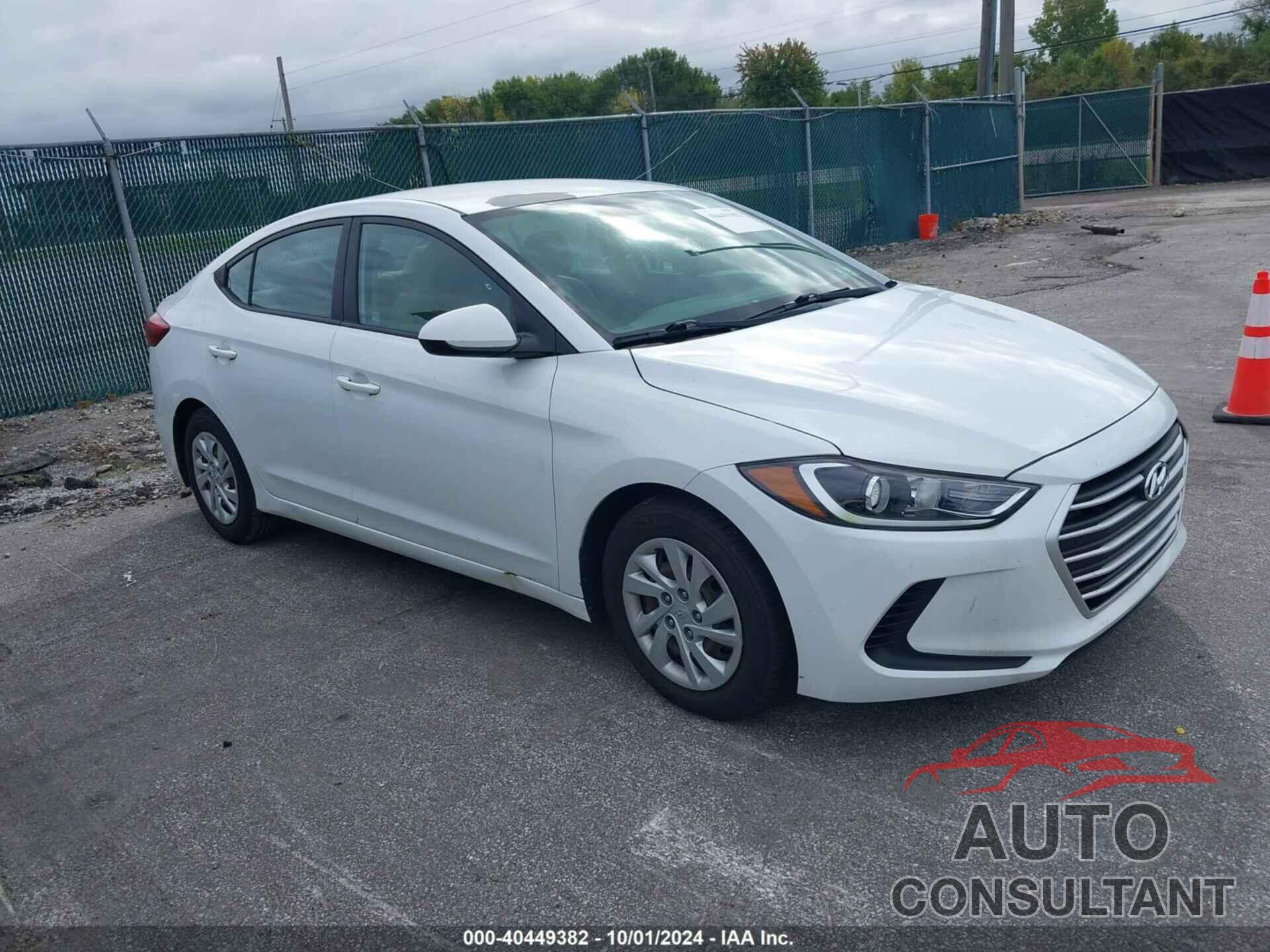 HYUNDAI ELANTRA 2018 - 5NPD74LF1JH292489