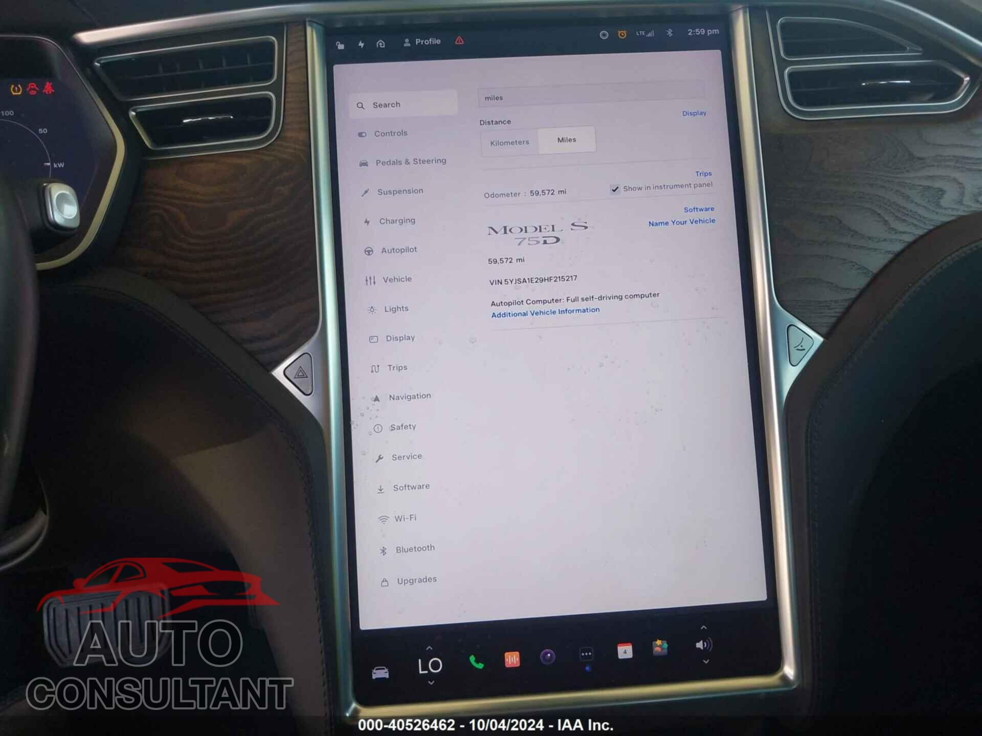 TESLA MODEL S 2017 - 5YJSA1E29HF215217
