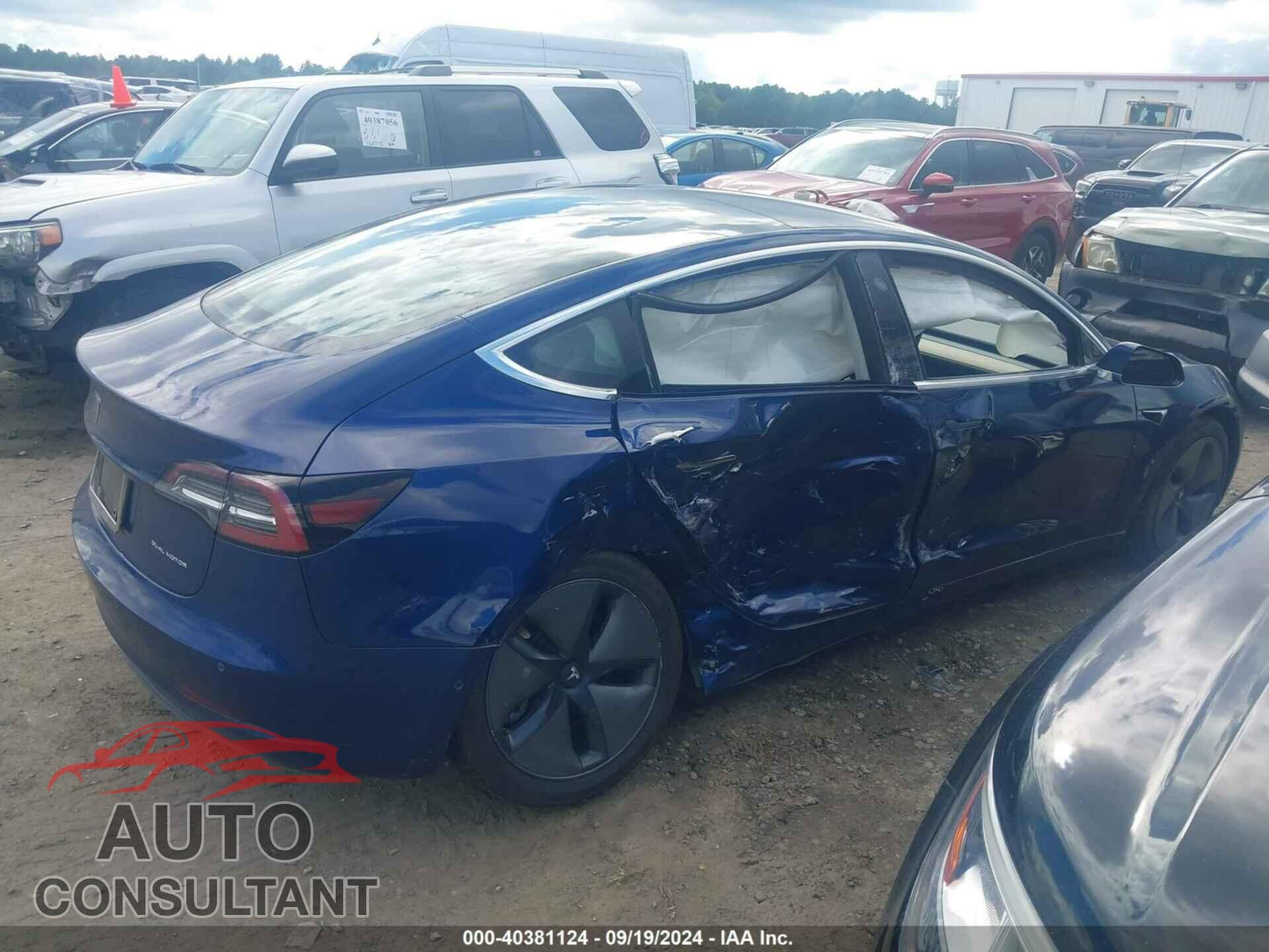 TESLA MODEL 3 2019 - 5YJ3E1EB9KF387683