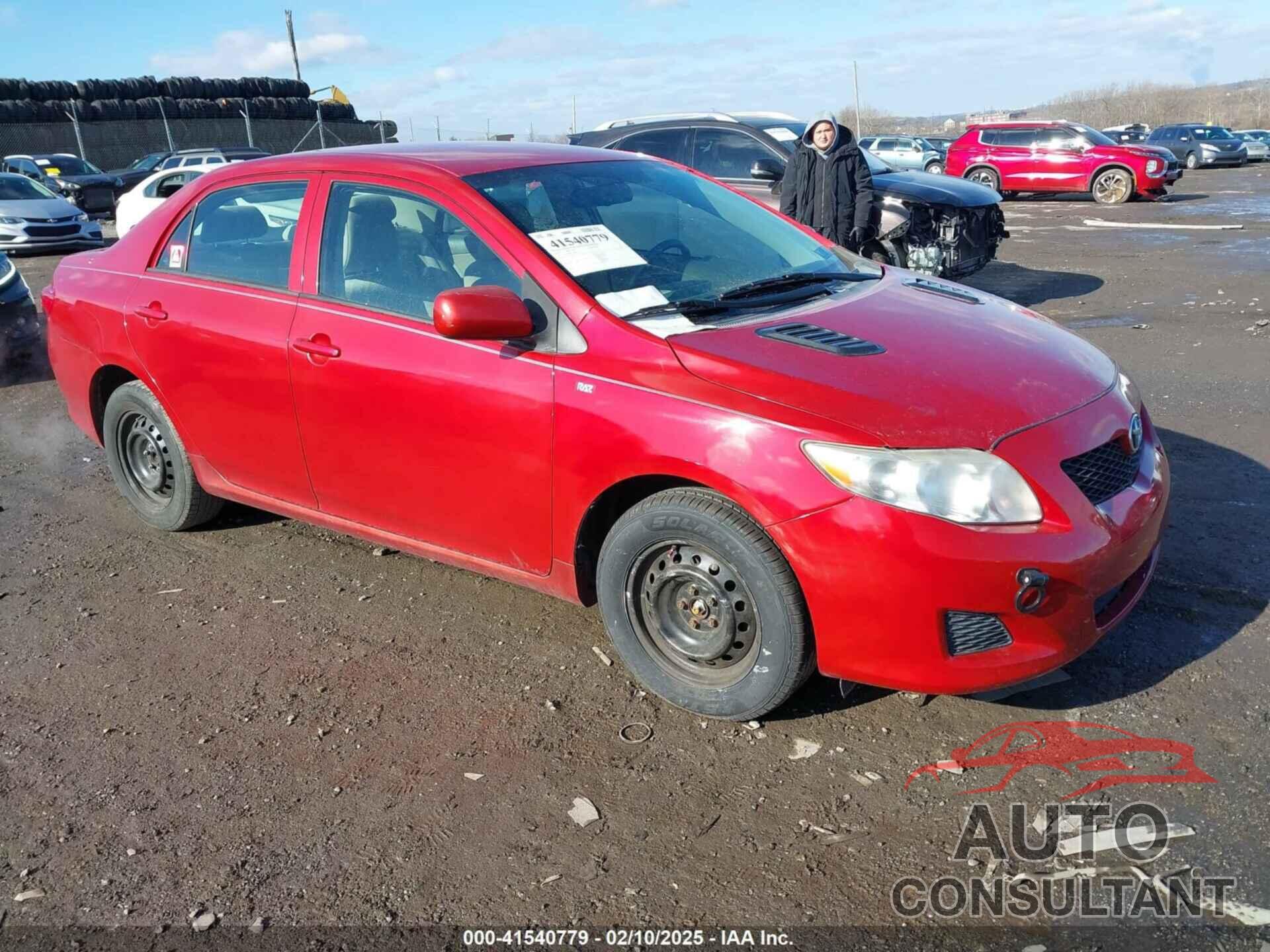 TOYOTA COROLLA 2009 - 2T1BU40E69C162055