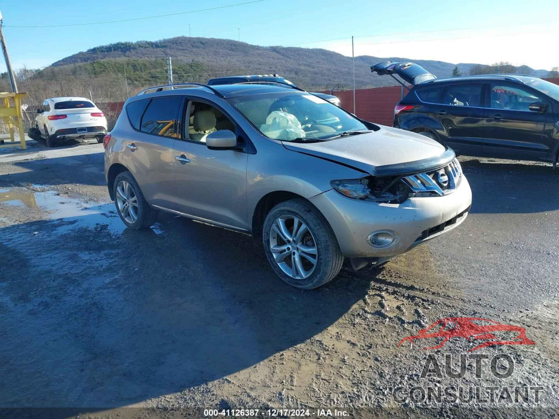 NISSAN MURANO 2010 - JN8AZ1MW6AW138398