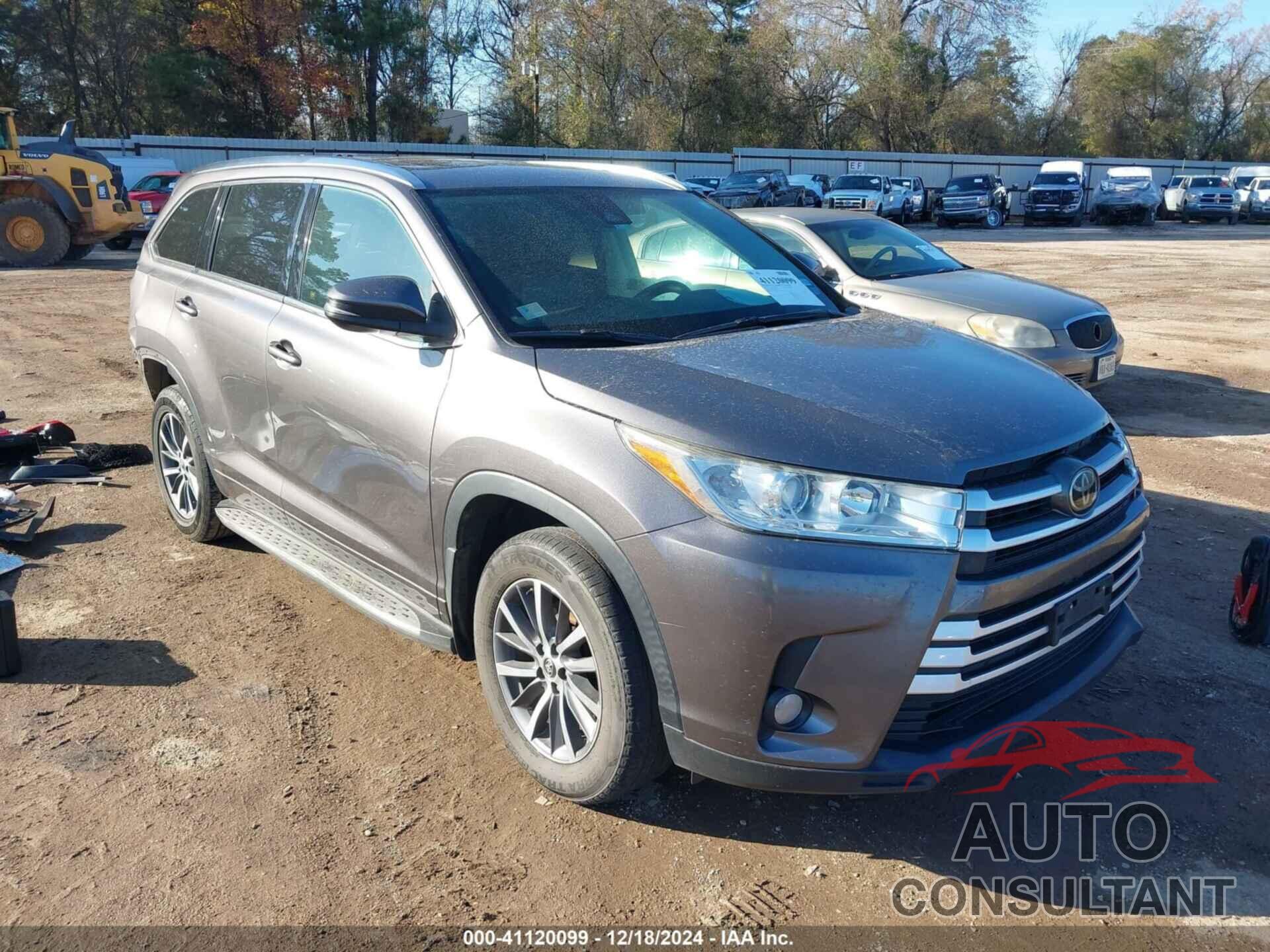 TOYOTA HIGHLANDER 2017 - 5TDKZRFH5HS524043