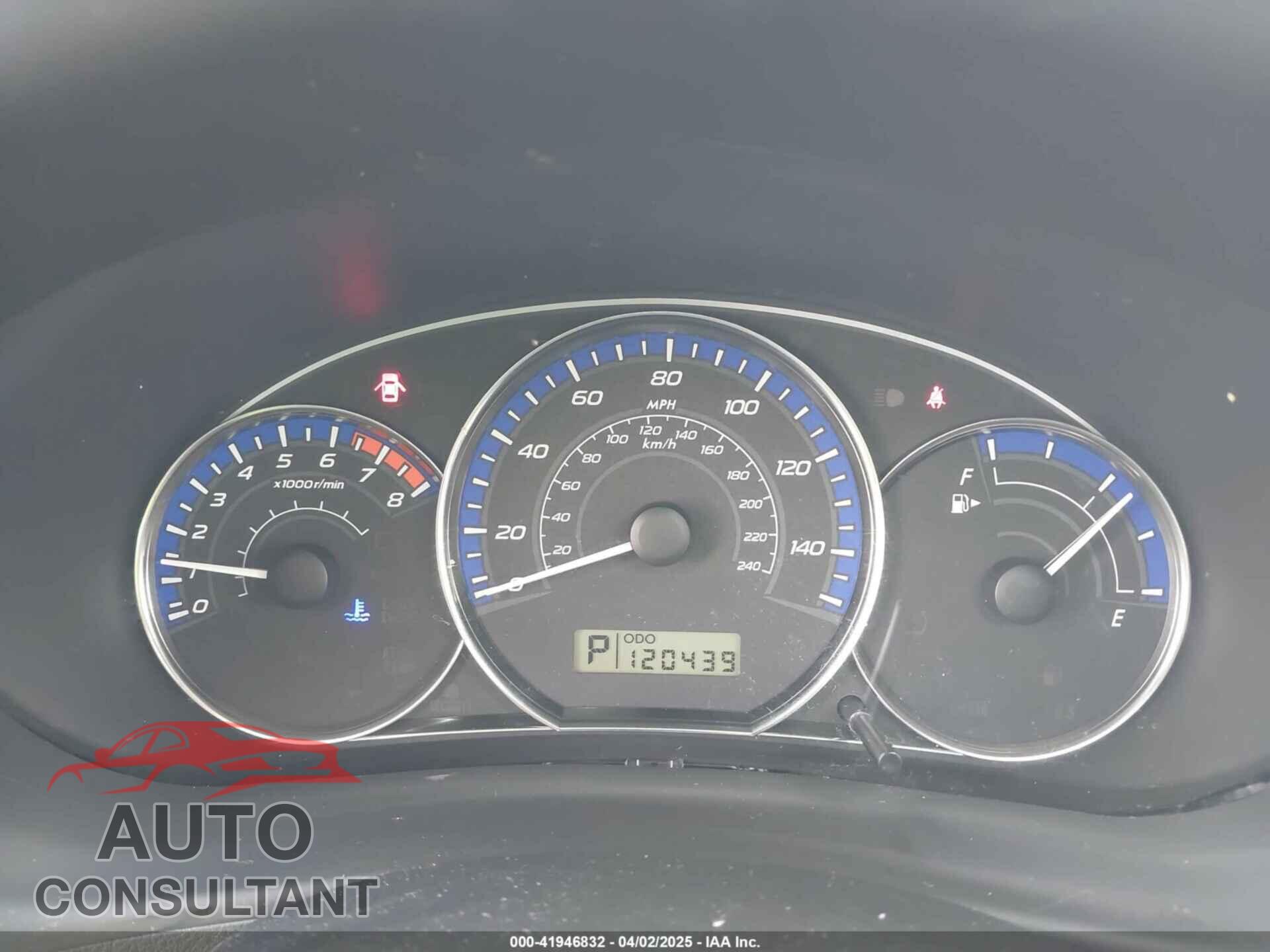 SUBARU FORESTER 2012 - JF2SHAEC5CH427921