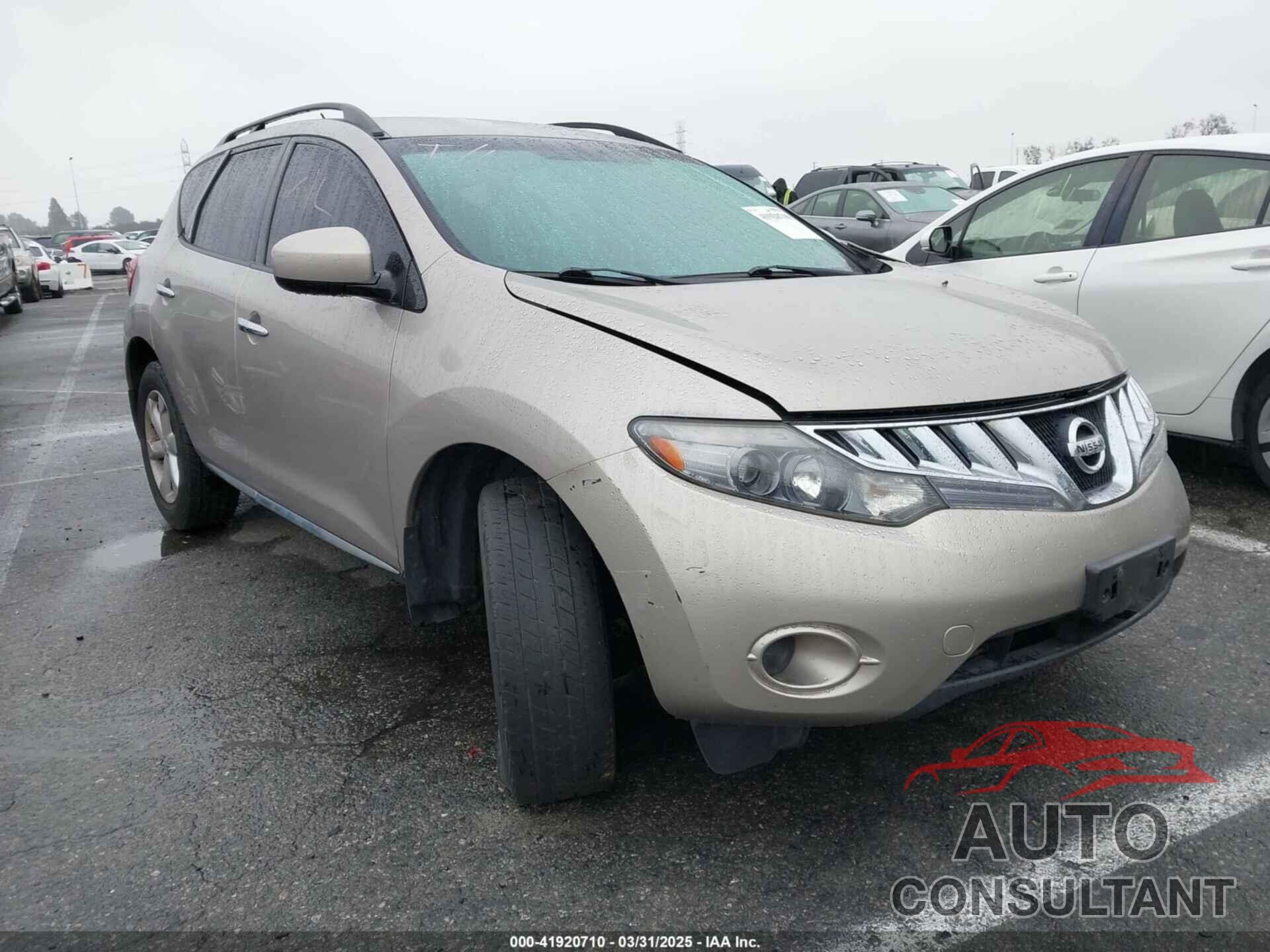 NISSAN MURANO 2009 - JN8AZ18W99W118667