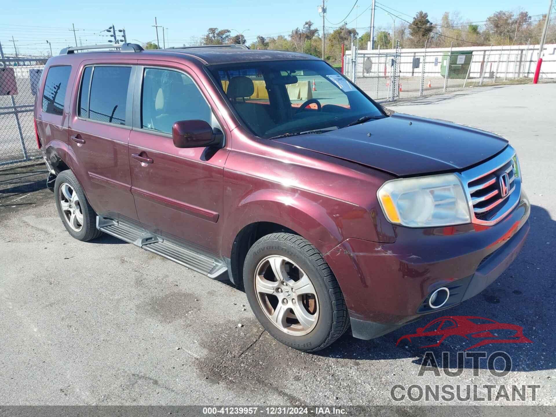 HONDA PILOT 2012 - 5FNYF3H46CB039269