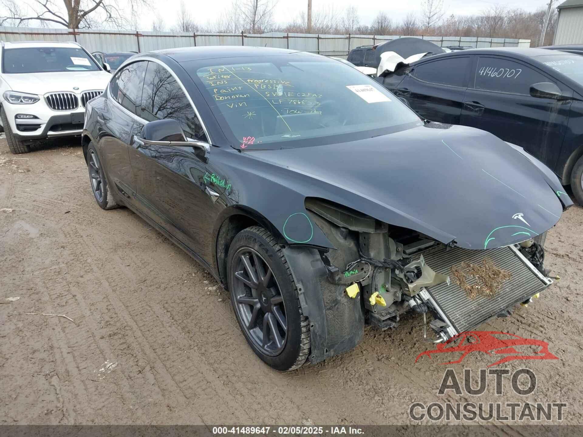TESLA MODEL 3 2020 - 5YJ3E1EB9LF786823