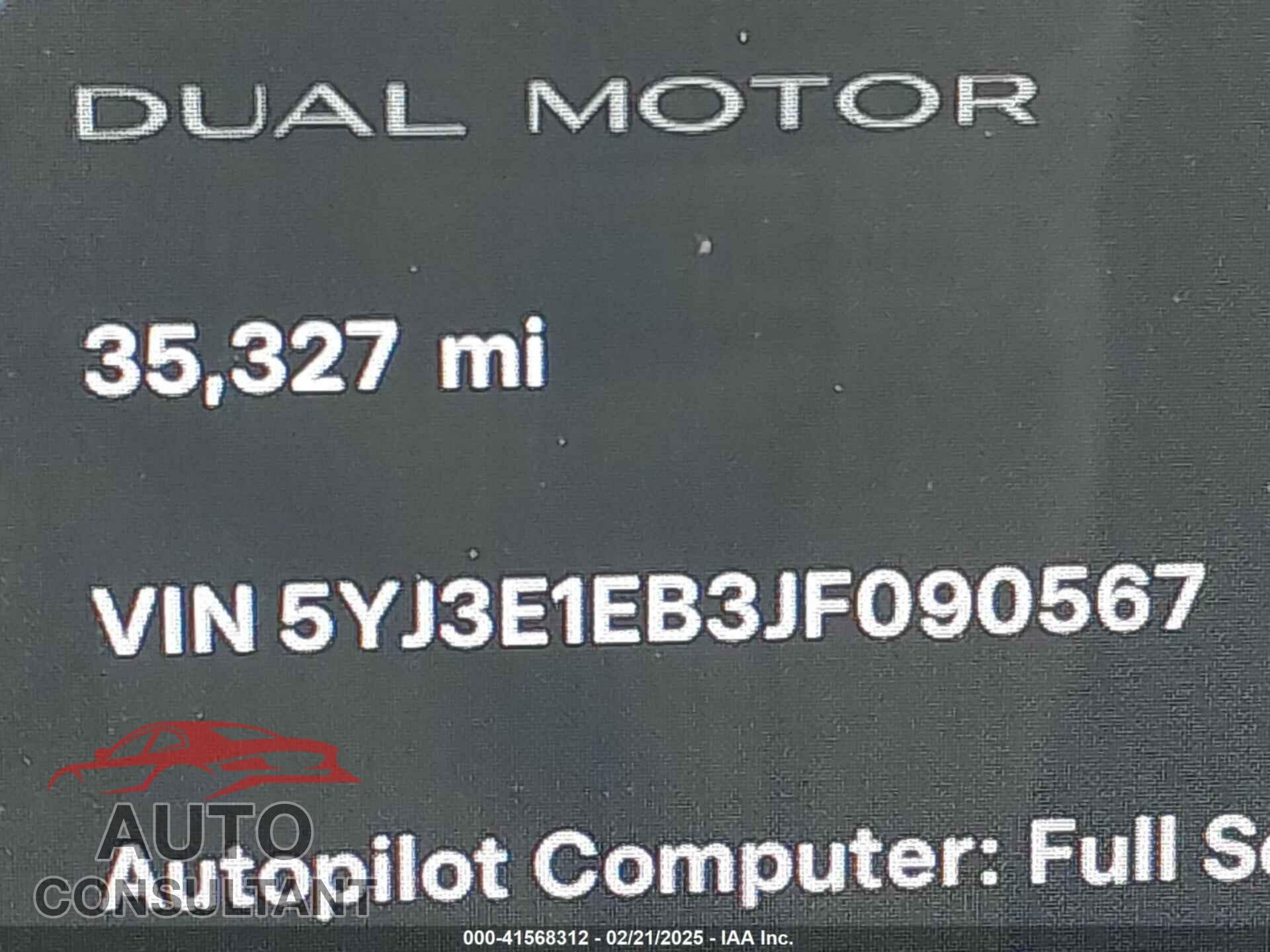 TESLA MODEL 3 2018 - 5YJ3E1EB3JF090567