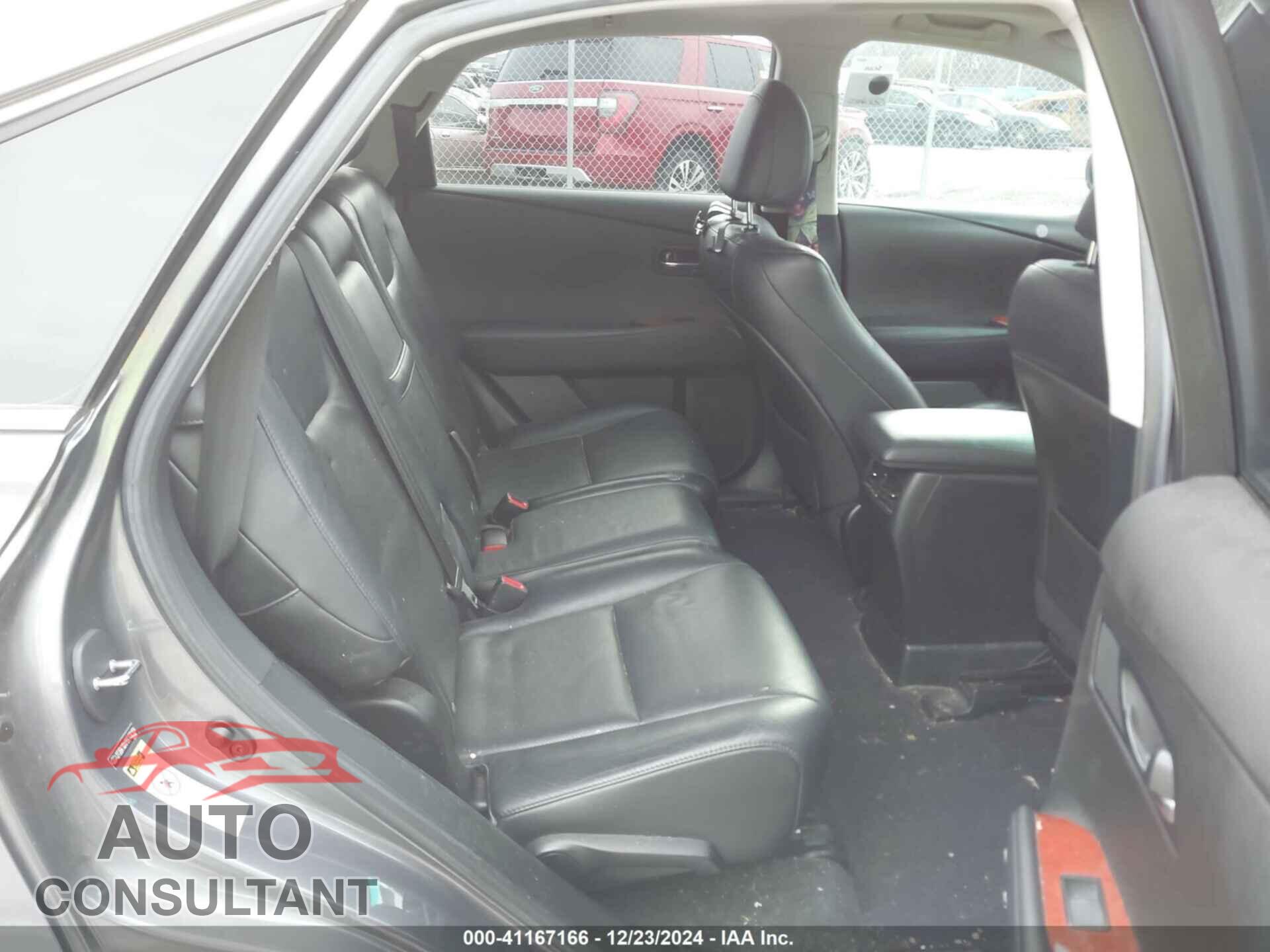 LEXUS RX 350 2012 - 2T2BK1BA7CC130104