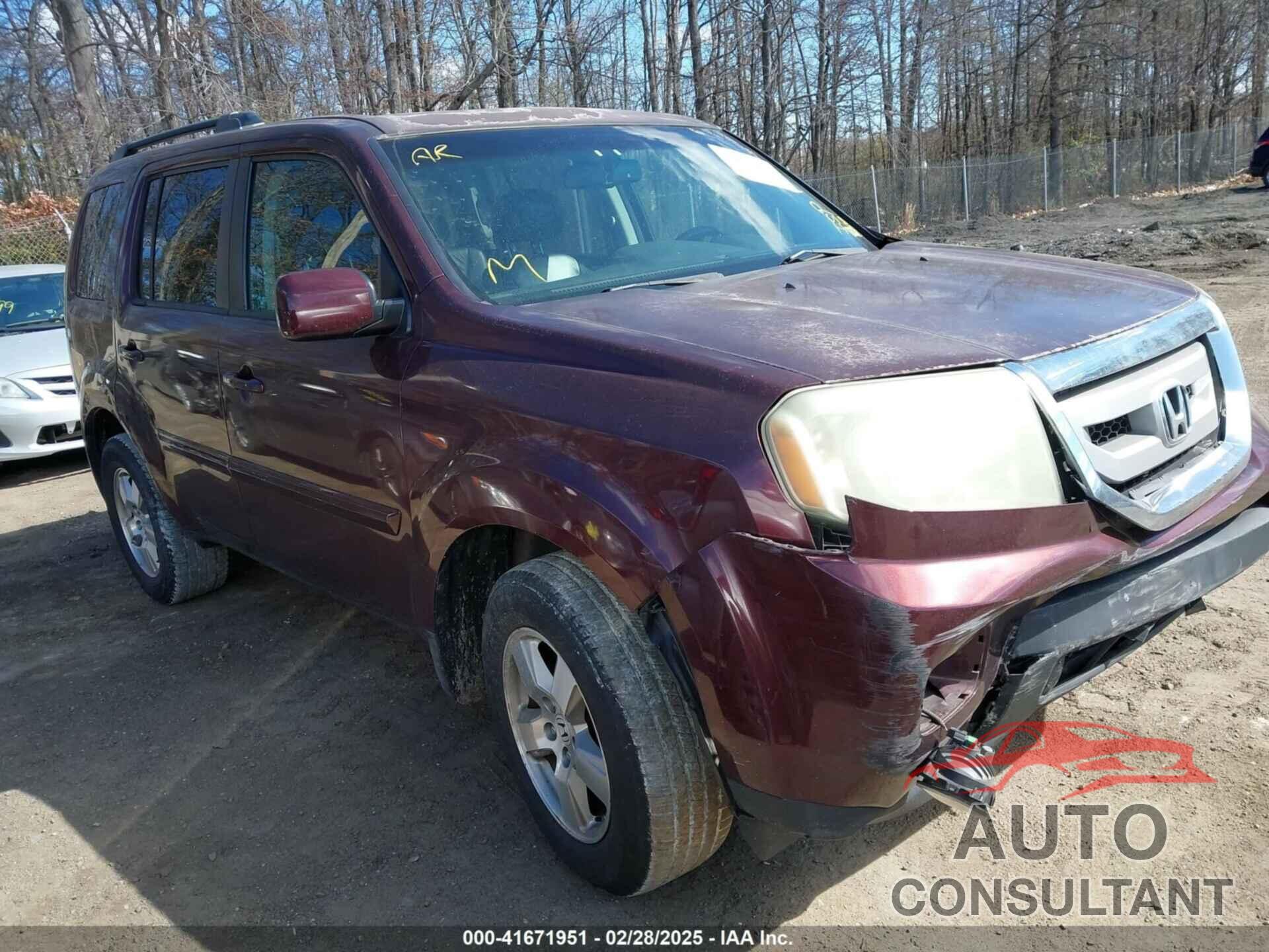 HONDA PILOT 2011 - 5FNYF4H75BB059592