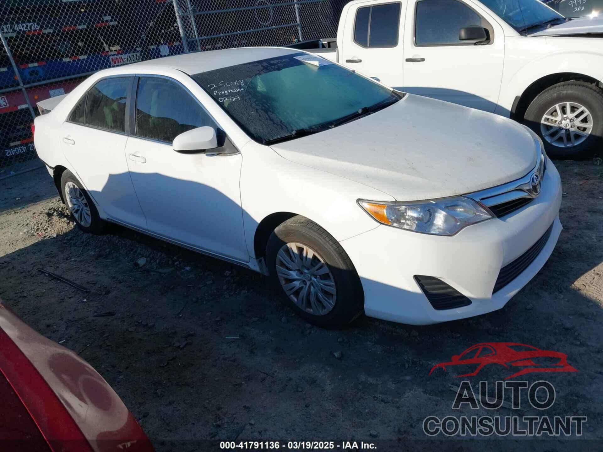 TOYOTA CAMRY 2012 - 4T1BF1FK1CU561970