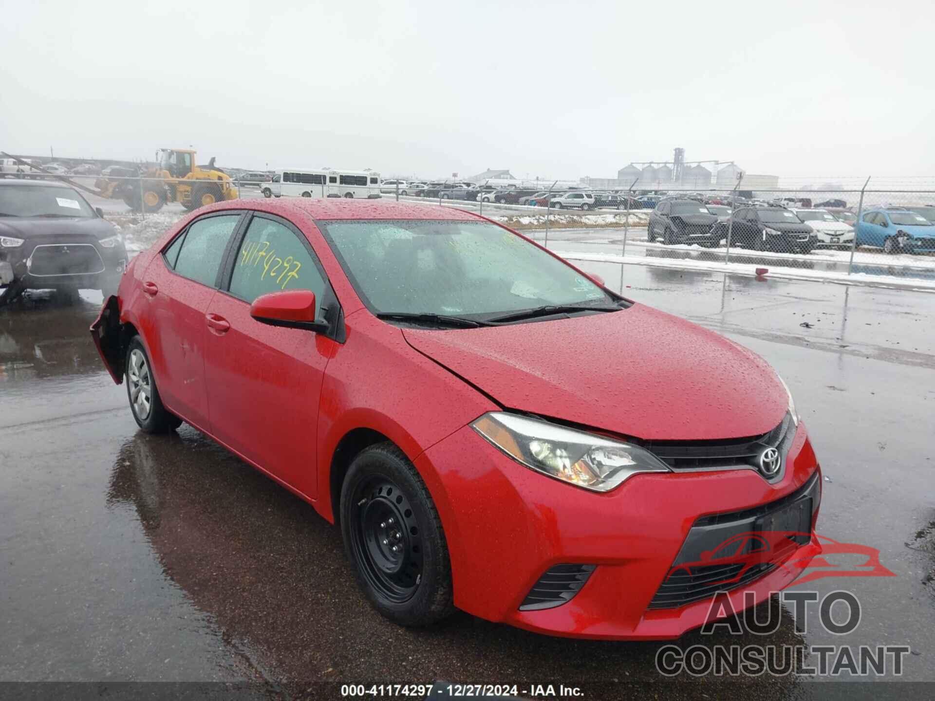 TOYOTA COROLLA 2015 - 2T1BURHE8FC388157