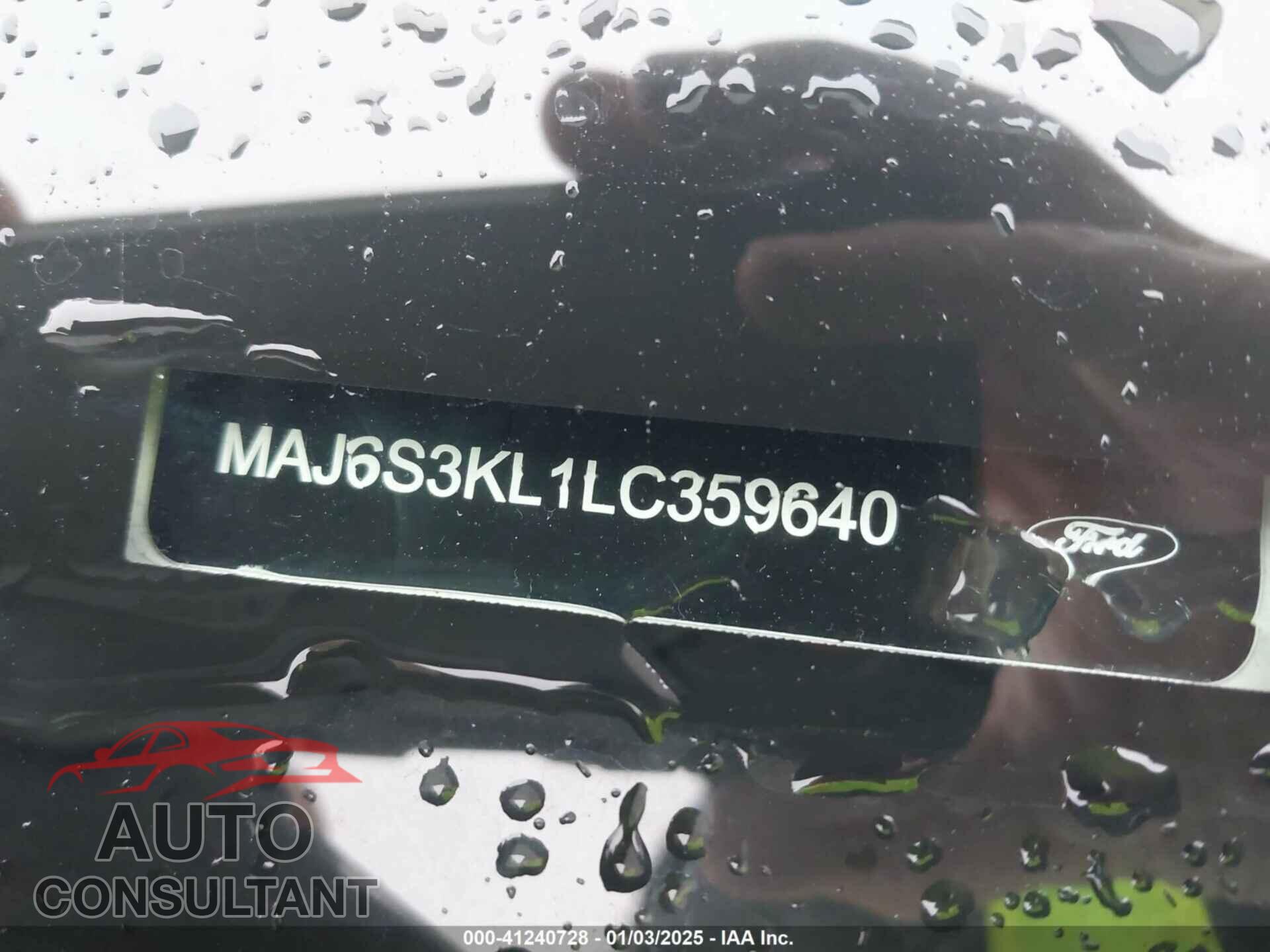FORD ECOSPORT 2020 - MAJ6S3KL1LC359640