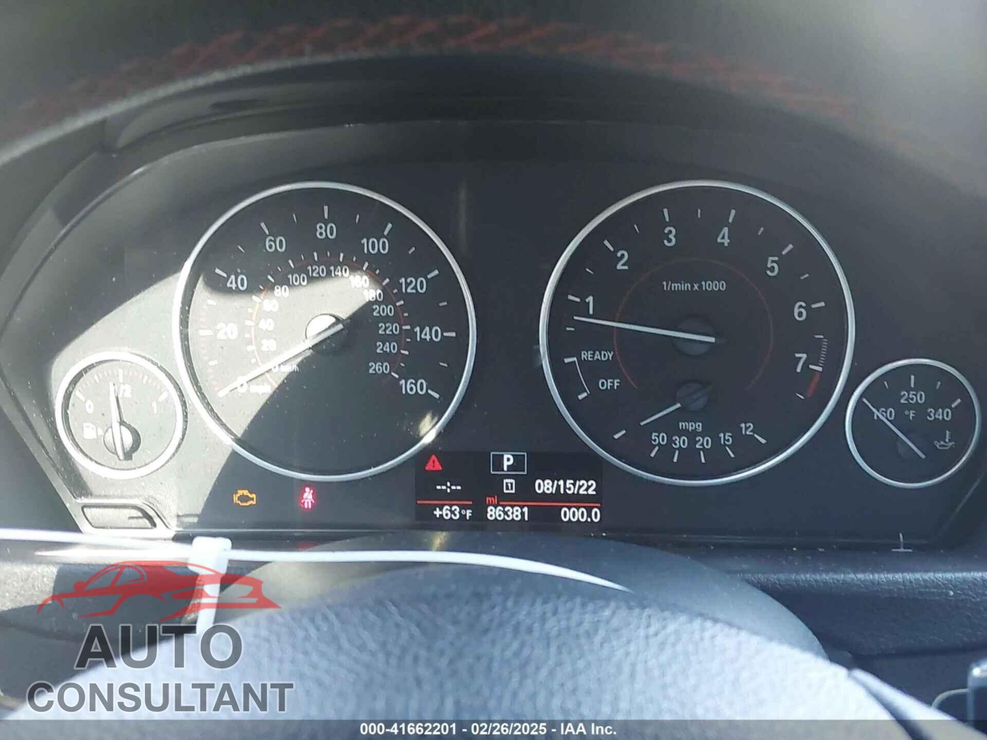 BMW 328I 2016 - WBA8E9G52GNU28995