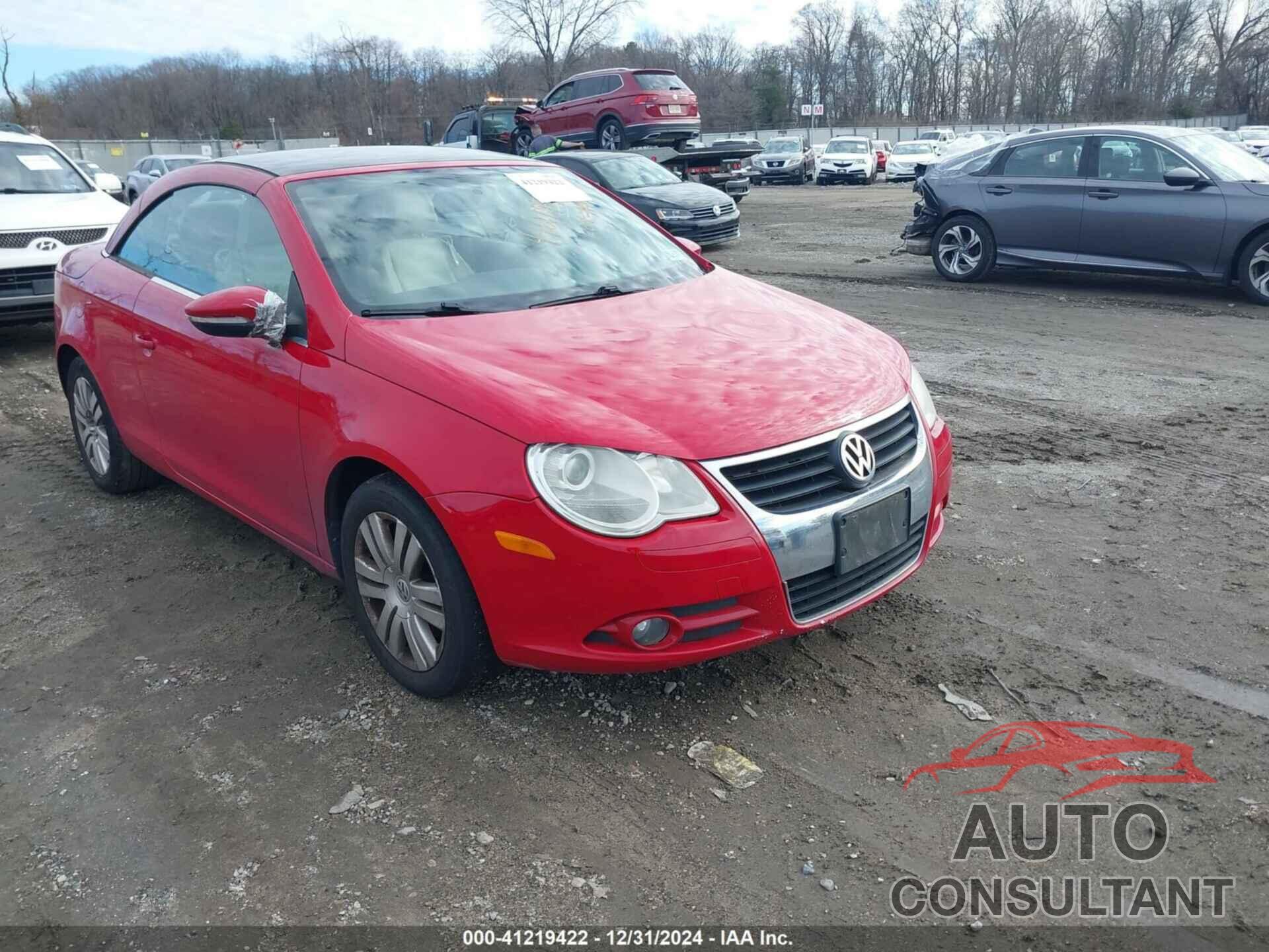 VOLKSWAGEN EOS 2009 - WVWBA71F29V019053