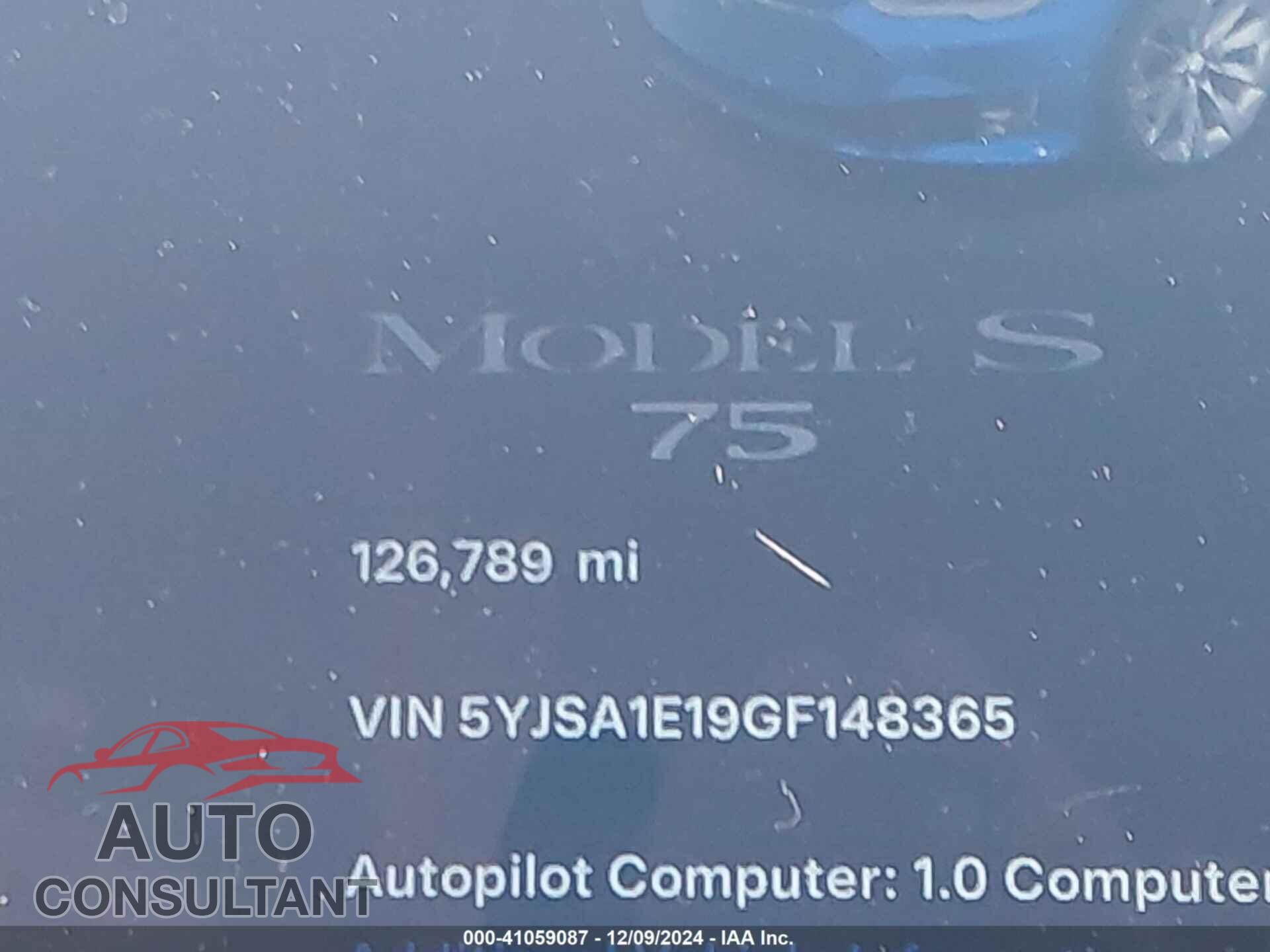 TESLA MODEL S 2016 - 5YJSA1E19GF148365