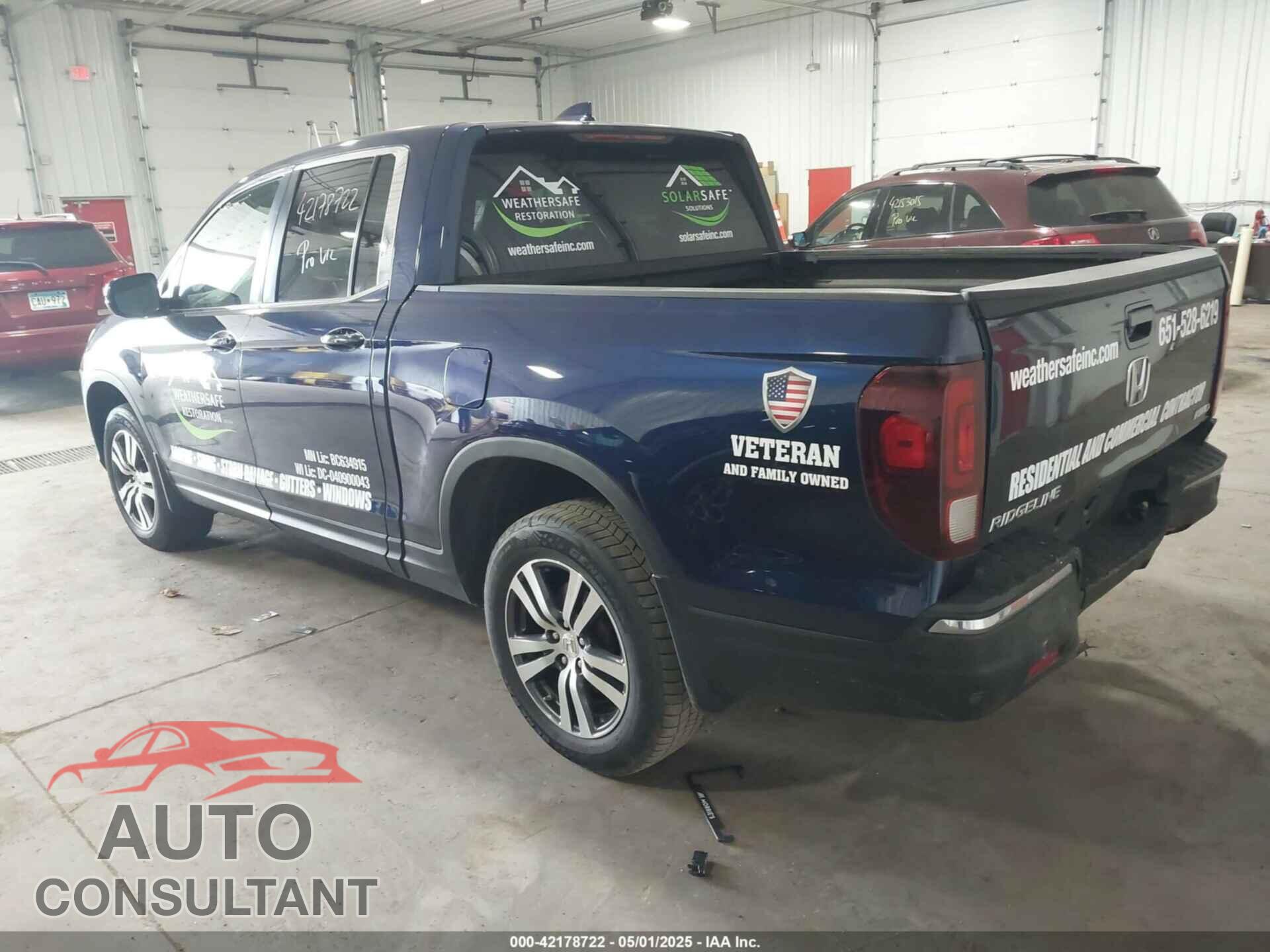 HONDA RIDGELINE 2017 - 5FPYK3F48HB039447