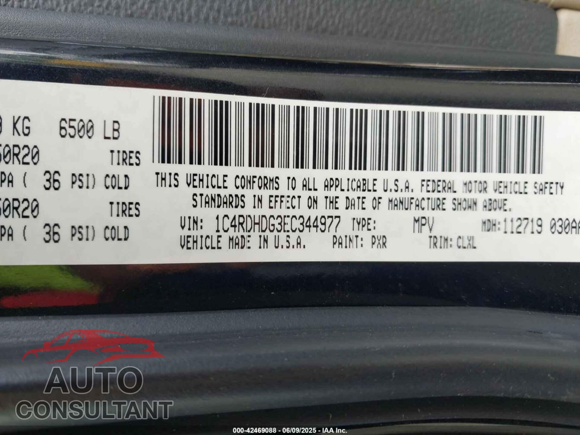 DODGE DURANGO 2014 - 1C4RDHDG3EC344977