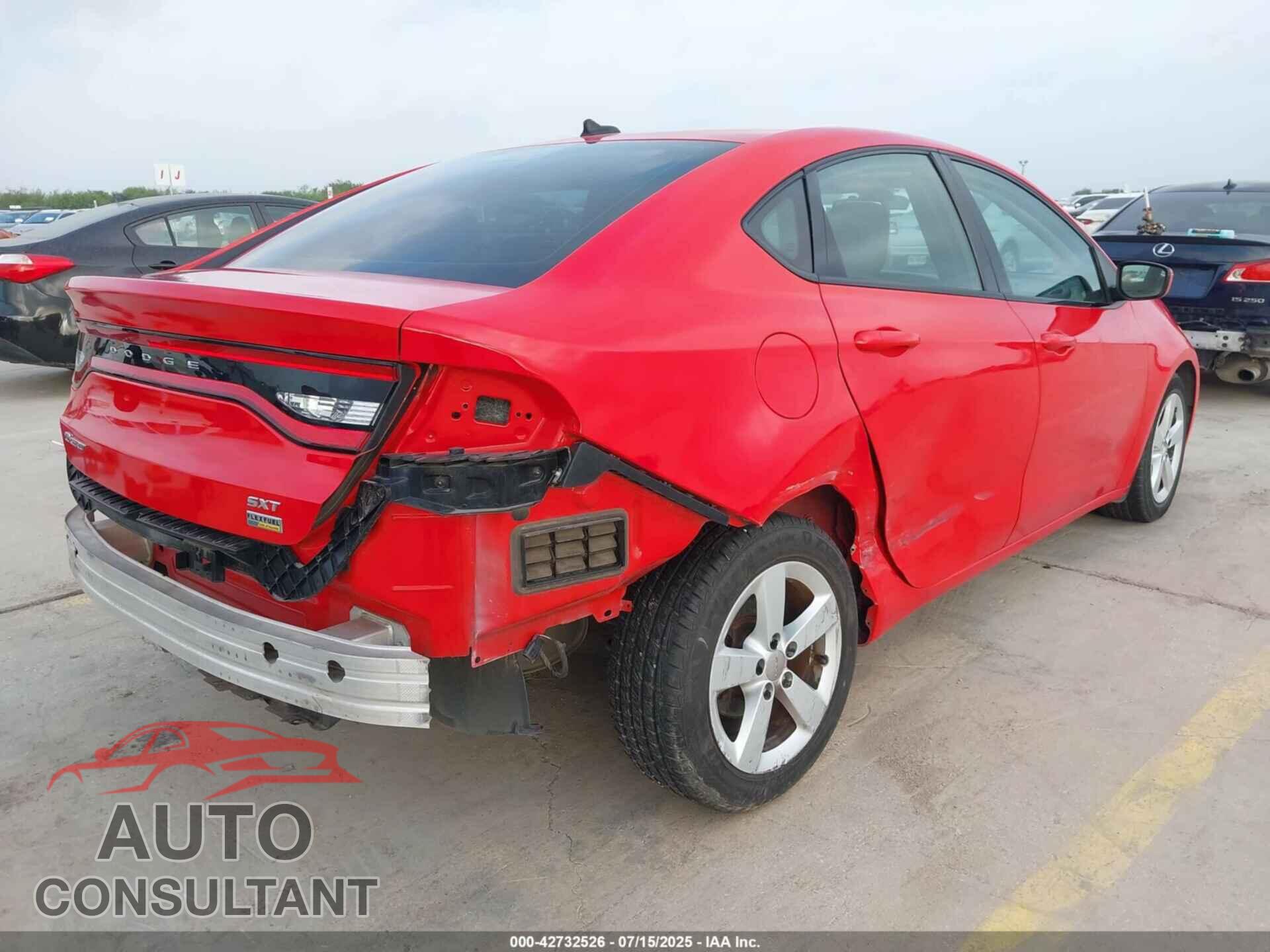 DODGE DART 2016 - 1C3CDFBA2GD689119
