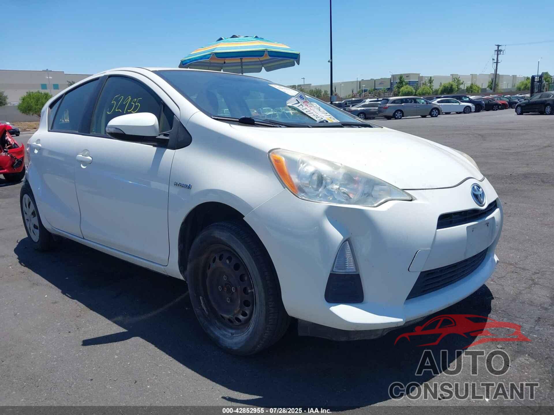 TOYOTA PRIUS C 2013 - JTDKDTB3XD1548948