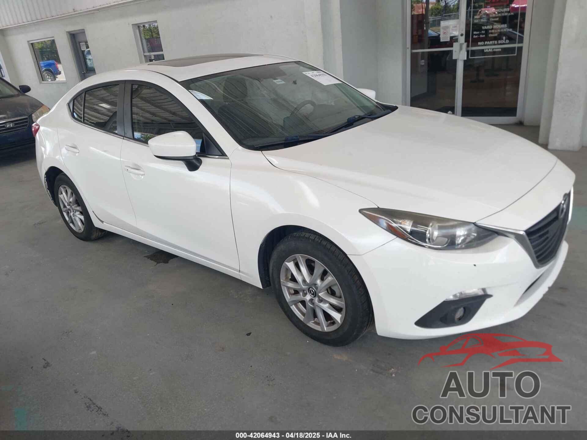 MAZDA MAZDA3 2016 - JM1BM1V73G1300953