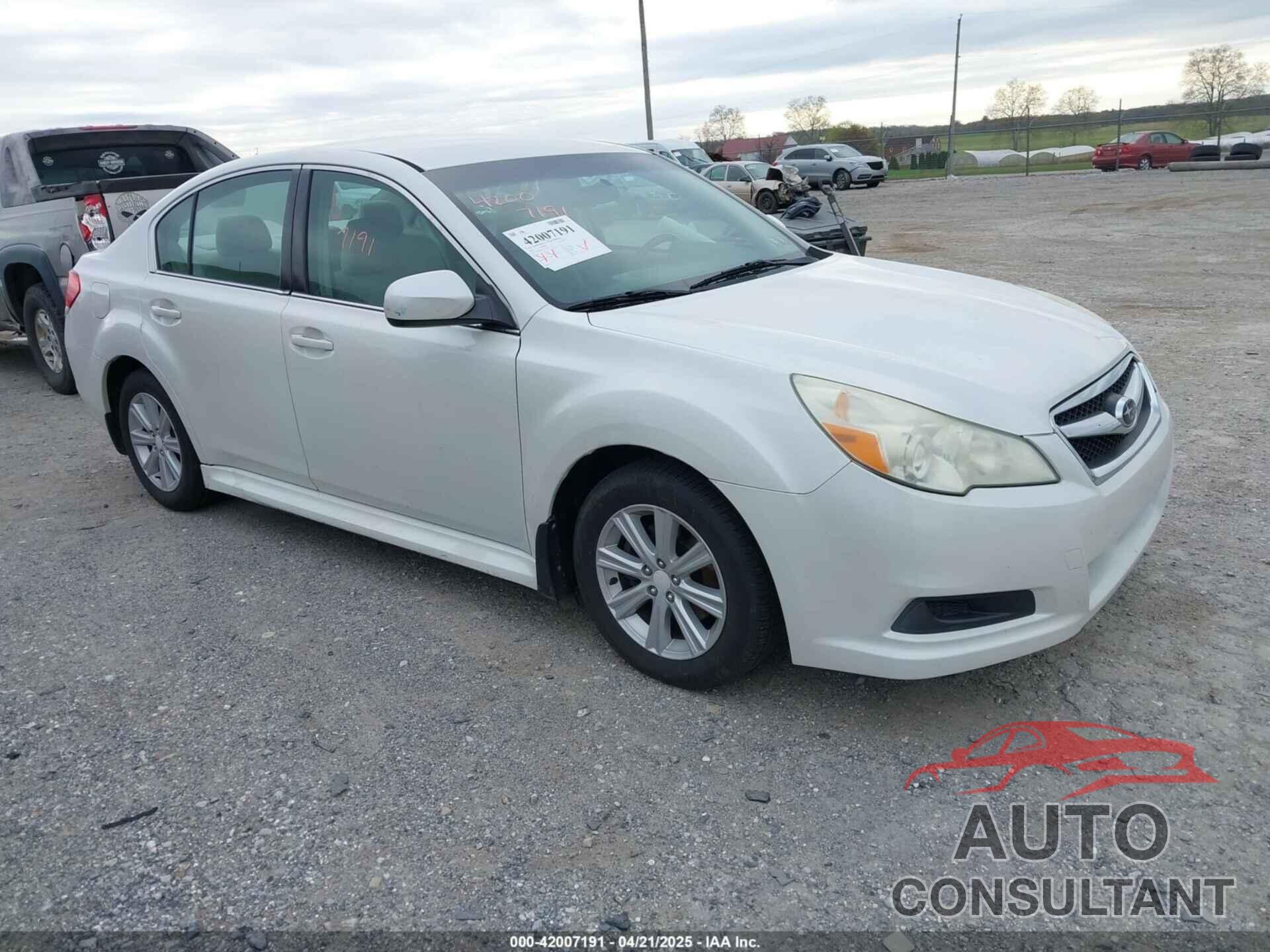 SUBARU LEGACY 2010 - 4S3BMBC68A3225517