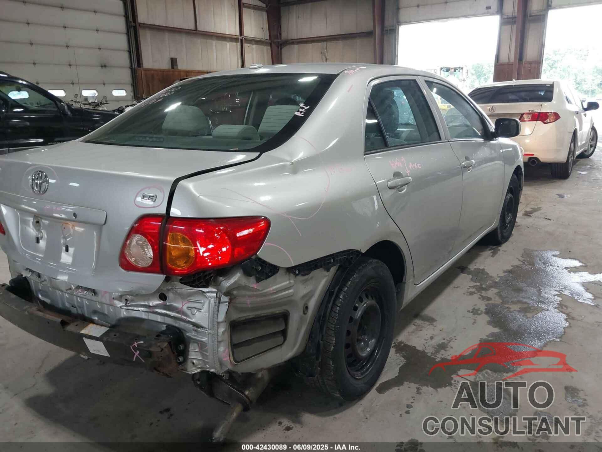 TOYOTA COROLLA 2009 - 1NXBU40E39Z037254