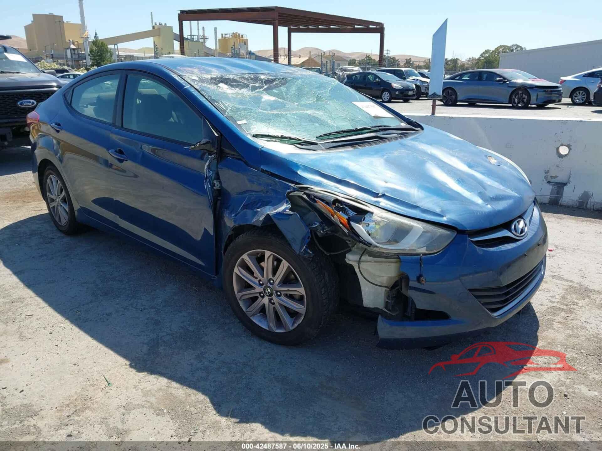 HYUNDAI ELANTRA 2016 - KMHDH4AE9GU481490