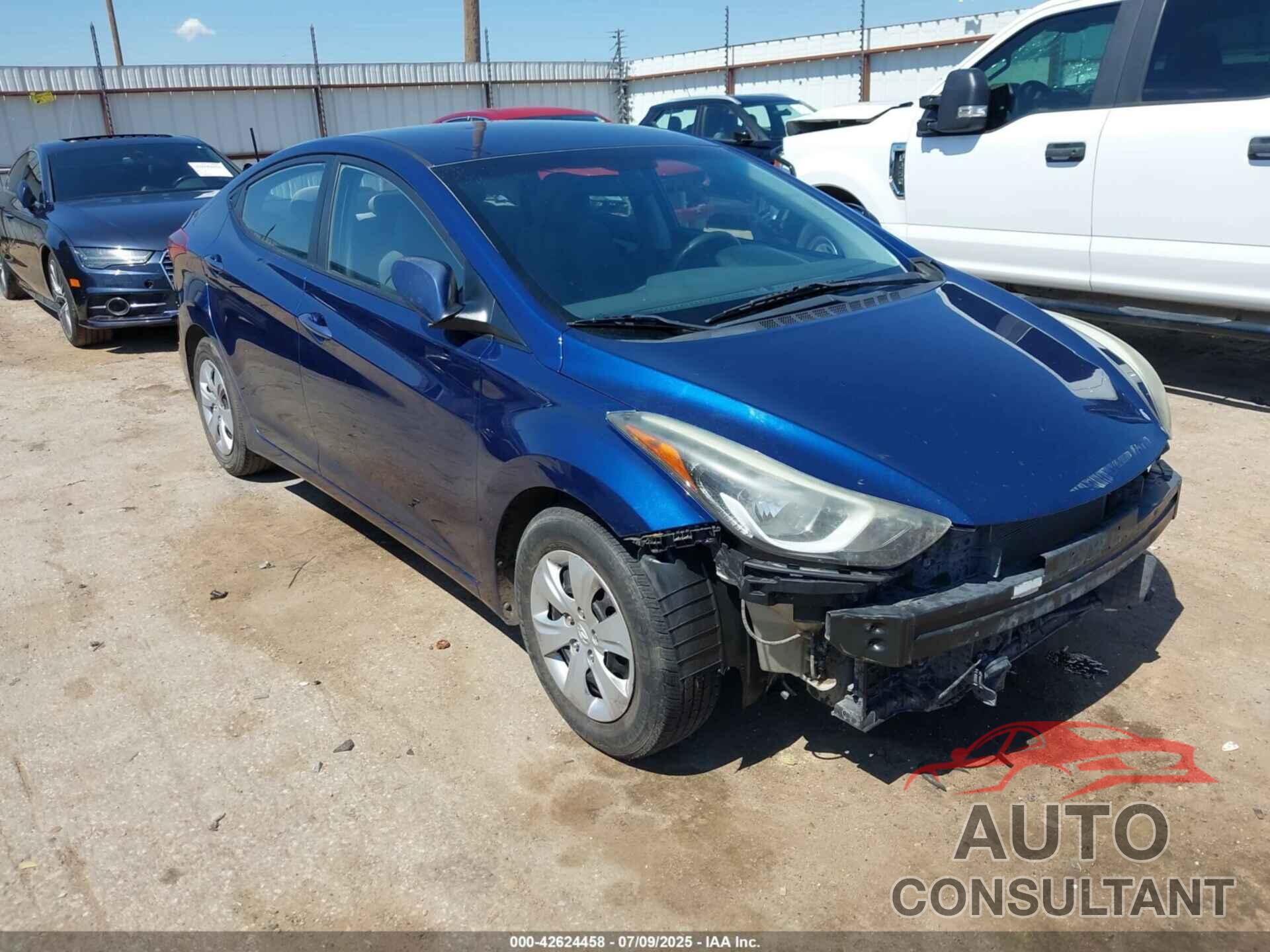 HYUNDAI ELANTRA 2016 - 5NPDH4AE3GH731210