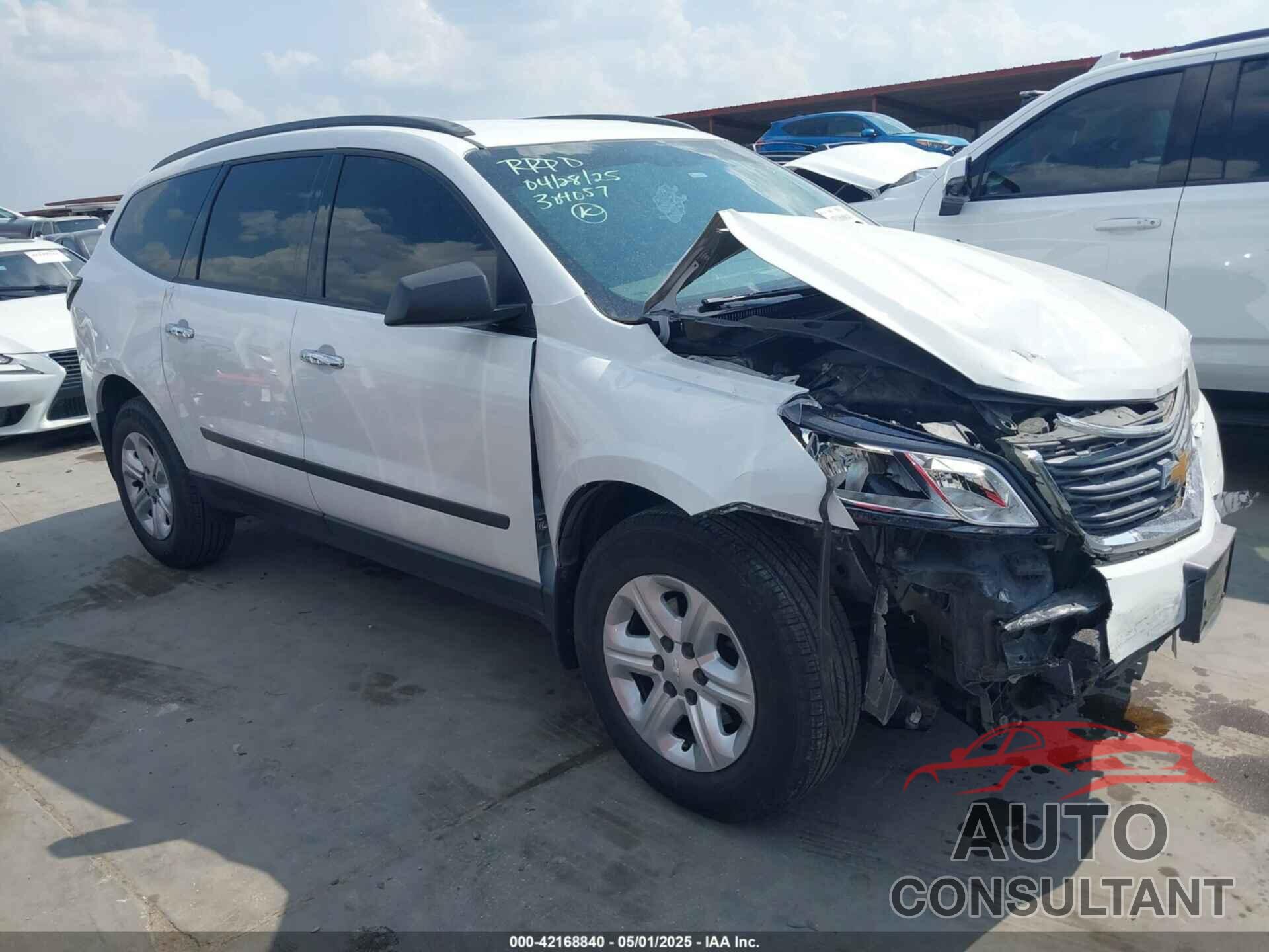 CHEVROLET TRAVERSE 2016 - 1GNKRFKD0GJ267216
