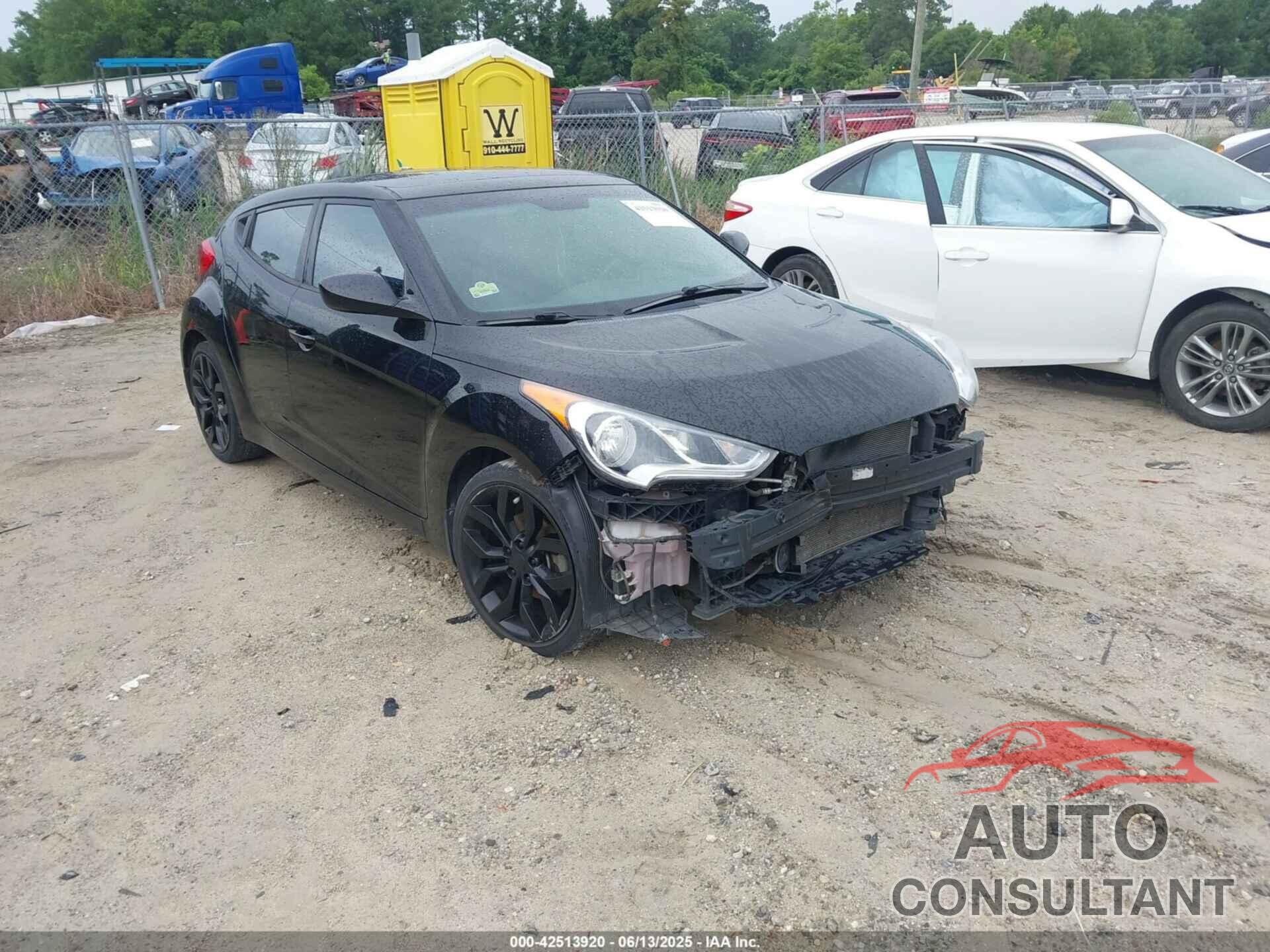 HYUNDAI VELOSTER 2013 - KMHTC6AD3DU084995