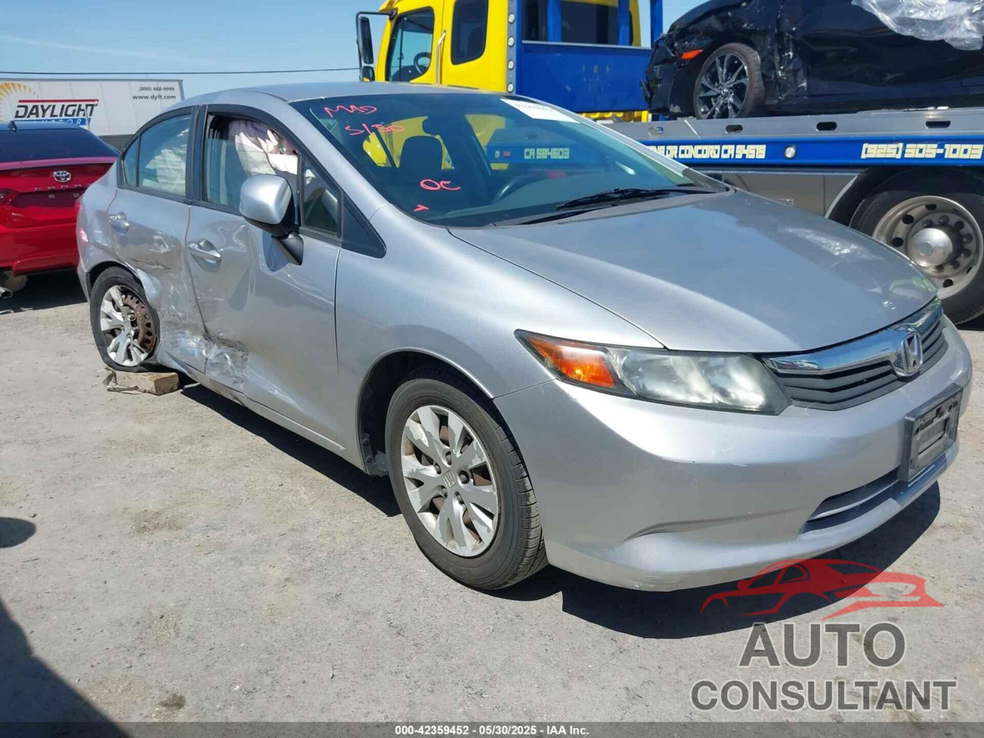 HONDA CIVIC 2012 - 19XFB2F50CE332101
