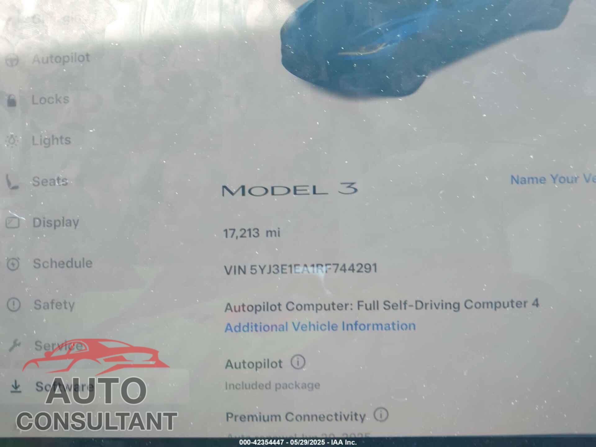 TESLA MODEL 3 2024 - 5YJ3E1EA1RF744291