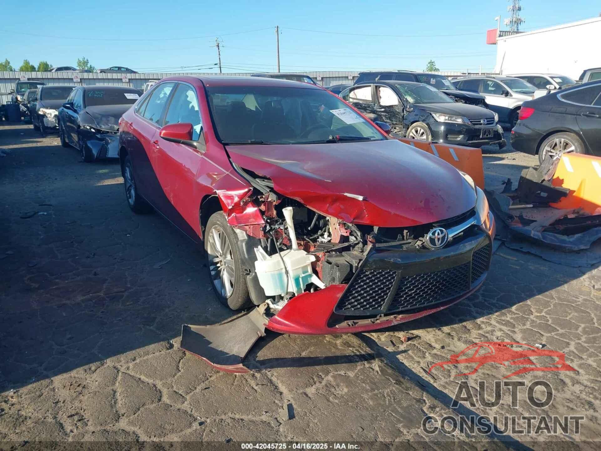 TOYOTA CAMRY 2017 - 4T1BF1FK6HU629610