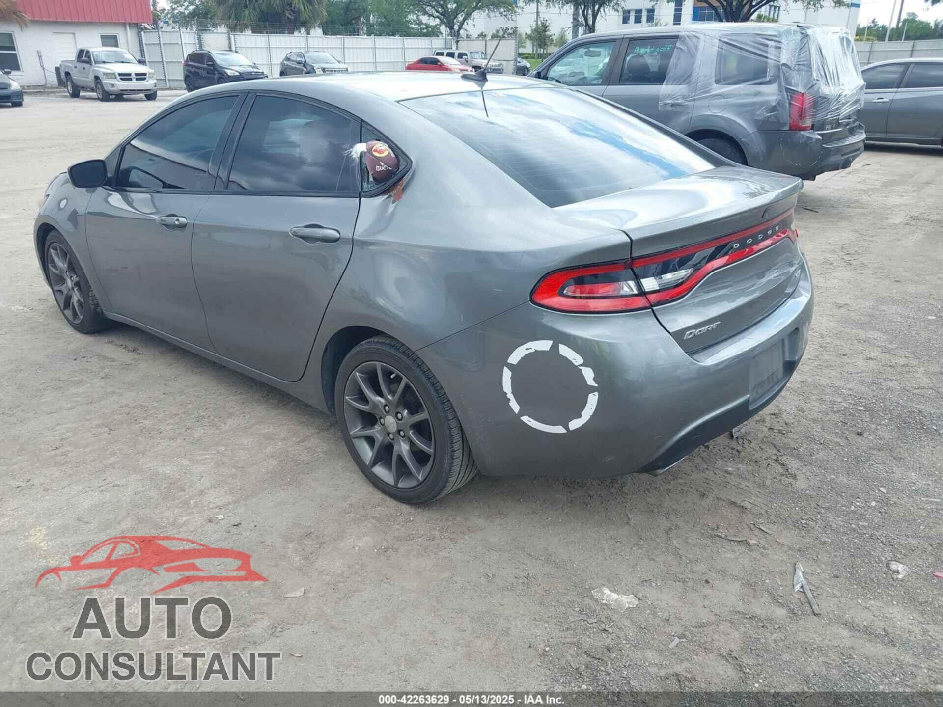 DODGE DART 2013 - 1C3CDFBA7DD303127