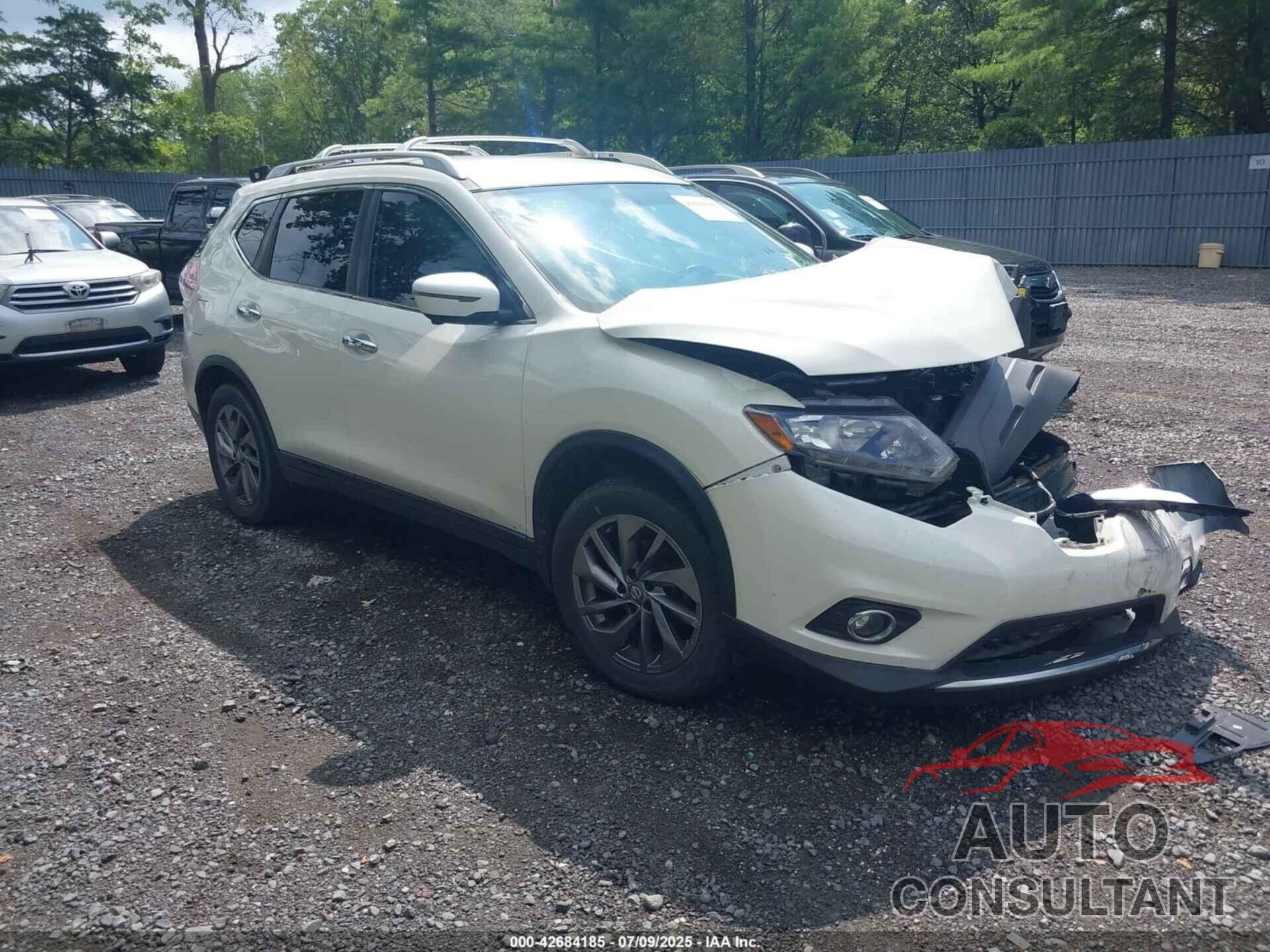 NISSAN ROGUE 2016 - KNMAT2MV0GP729243