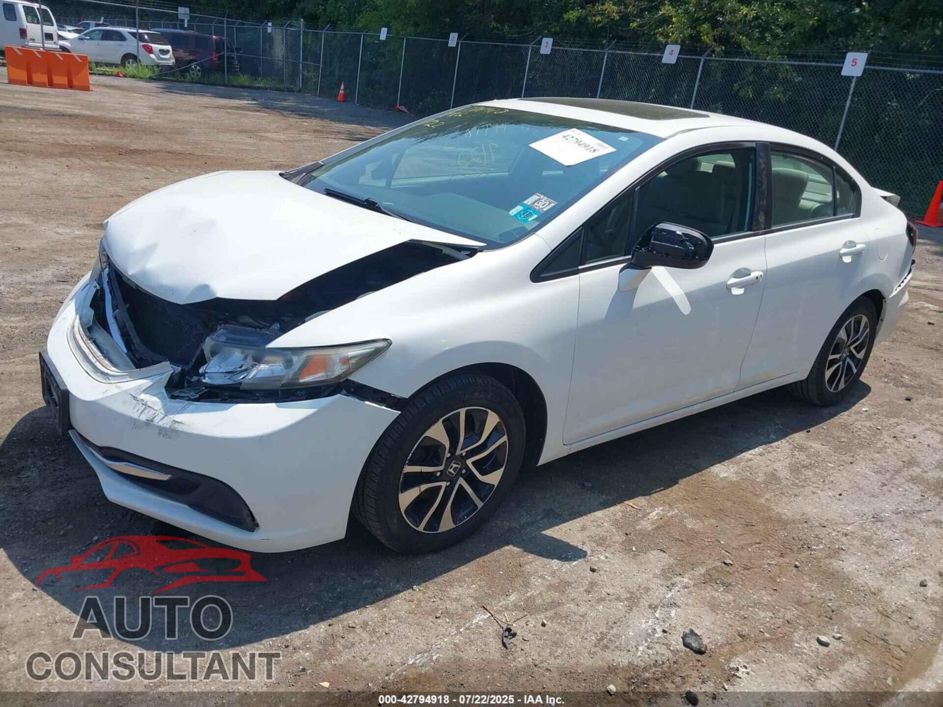 HONDA CIVIC 2014 - 2HGFB2F80EH552129