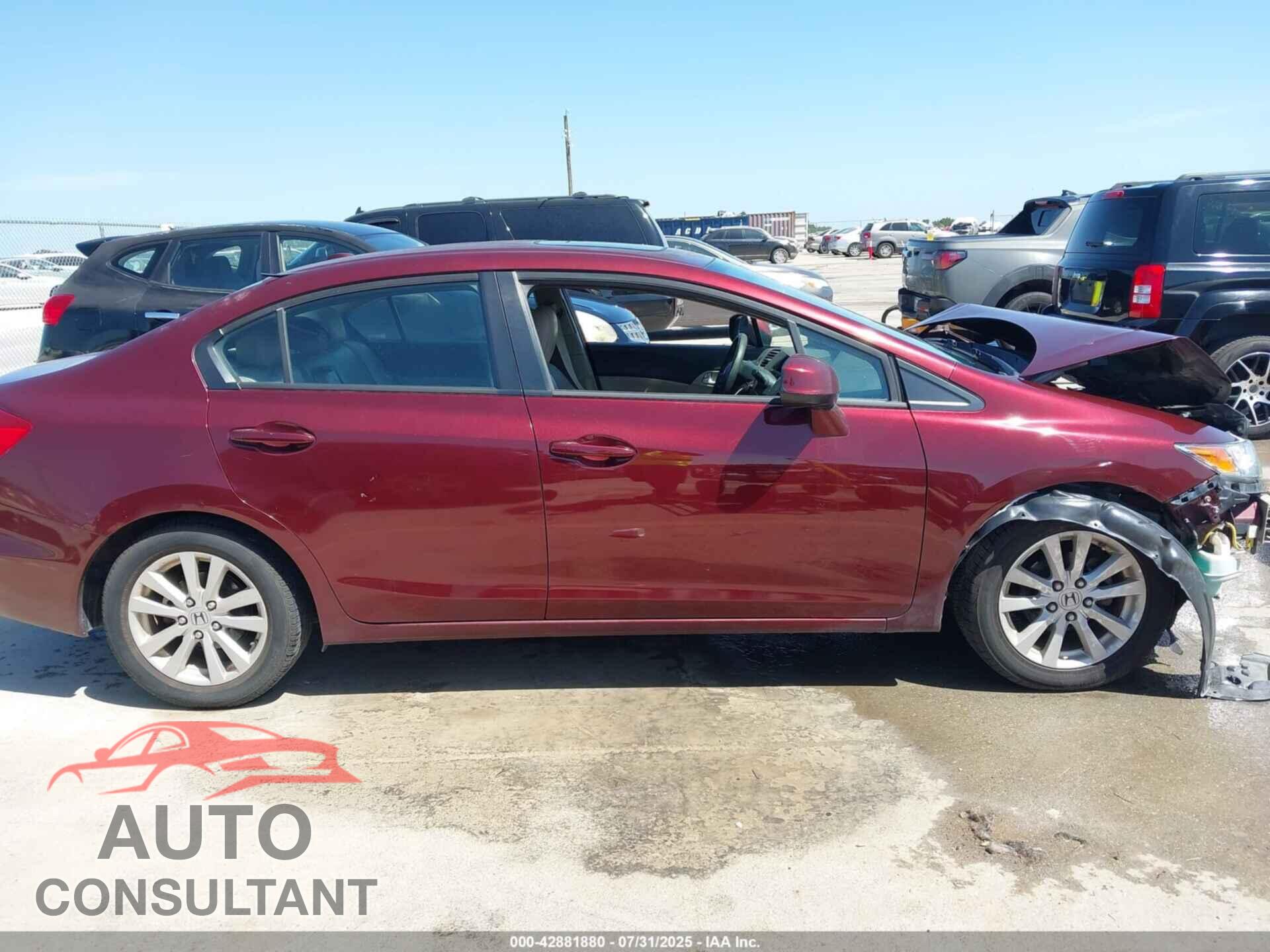HONDA CIVIC 2012 - 2HGFB2F94CH505496