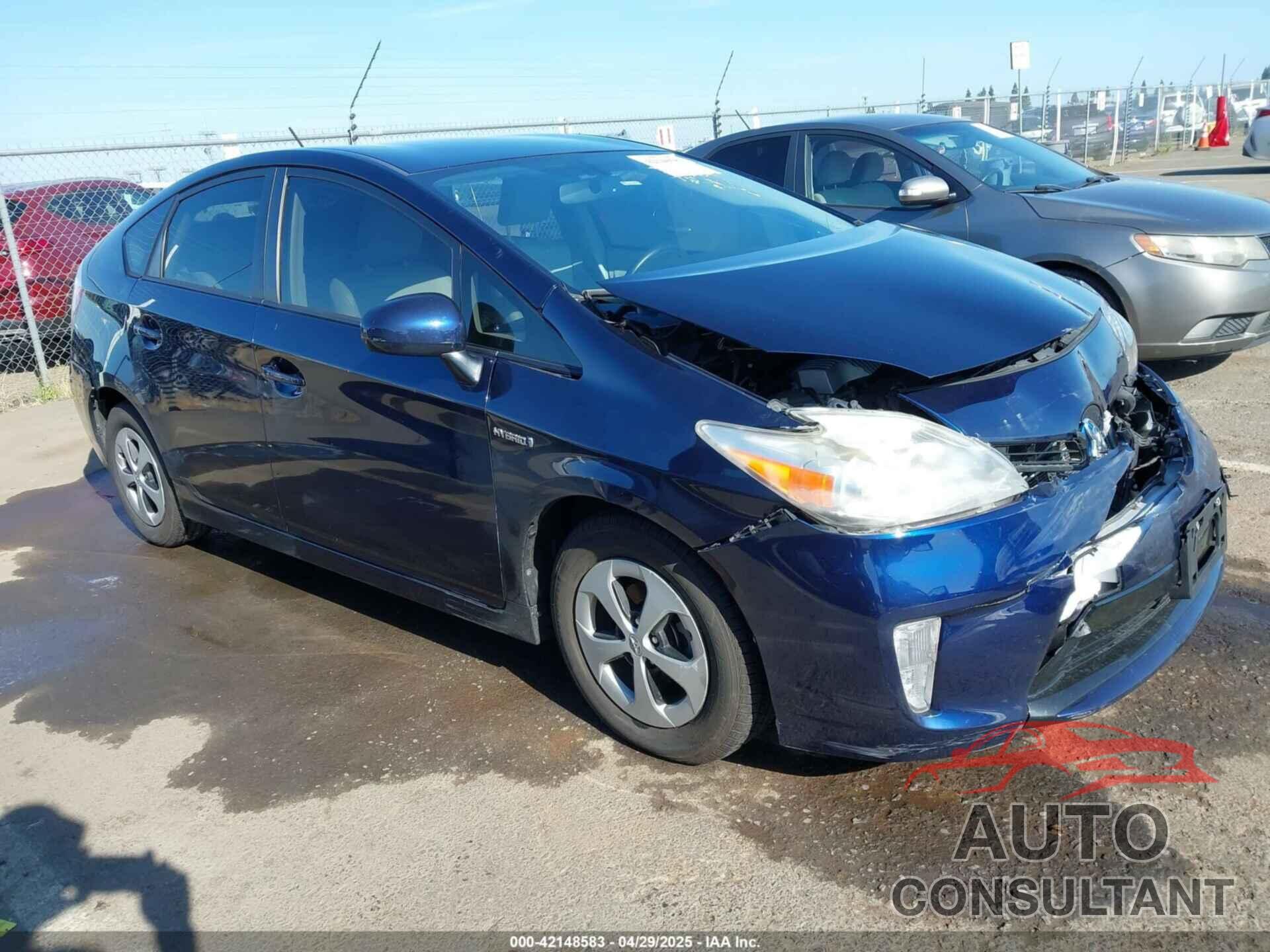 TOYOTA PRIUS 2013 - JTDKN3DU9D1626932
