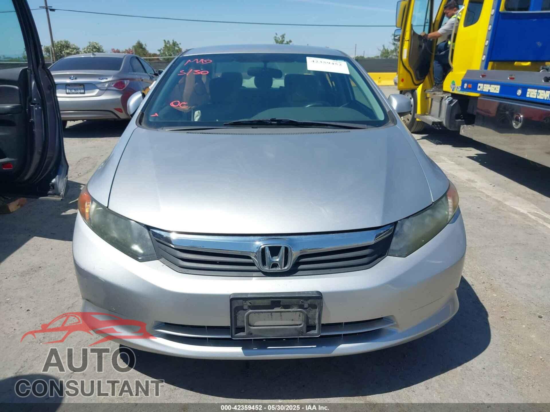 HONDA CIVIC 2012 - 19XFB2F50CE332101