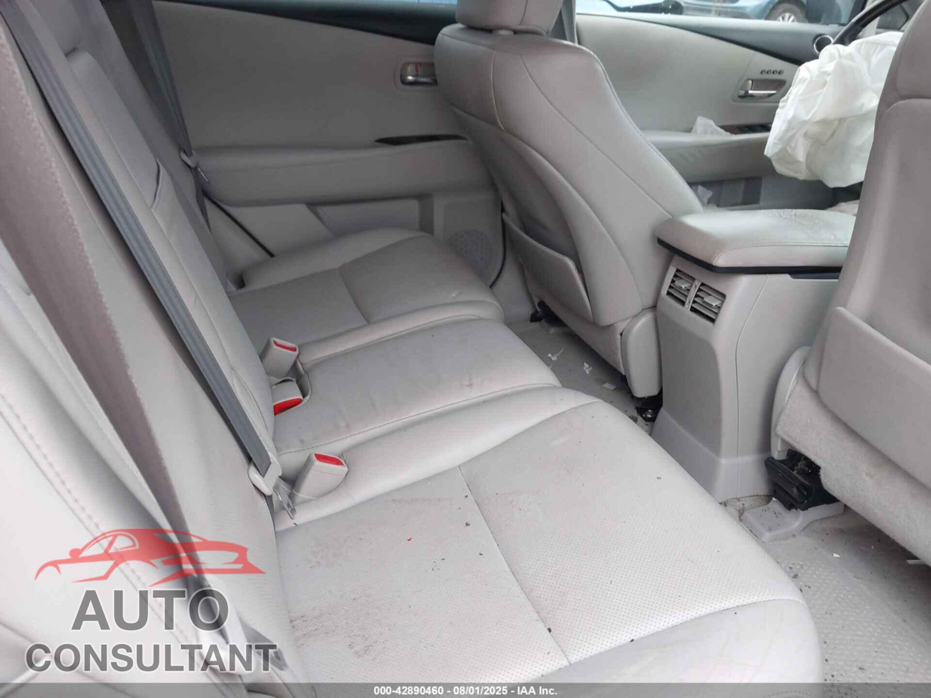 LEXUS RX 2010 - 2T2BK1BAXAC049885