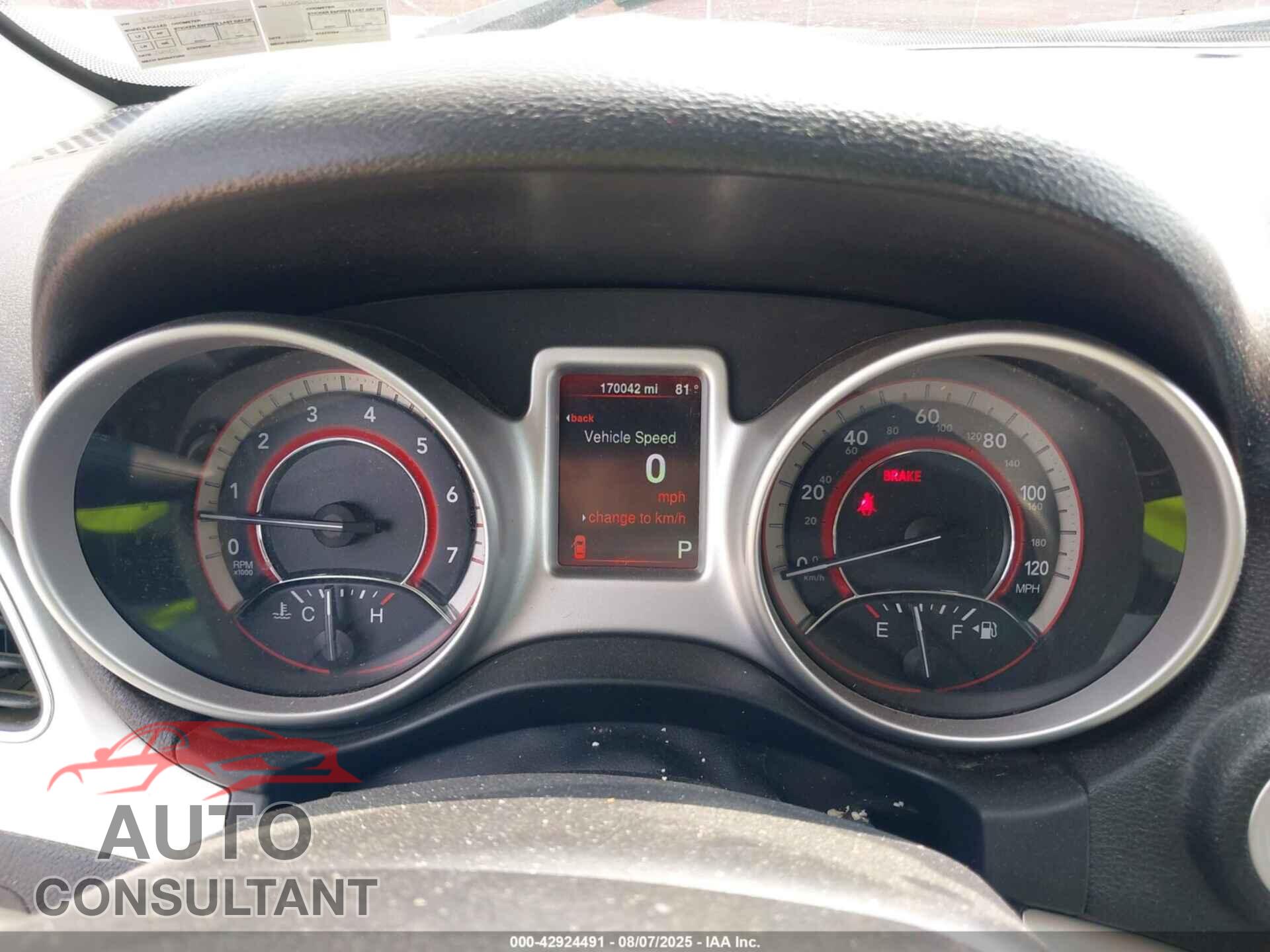 DODGE JOURNEY 2015 - 3C4PDDBG4FT574567