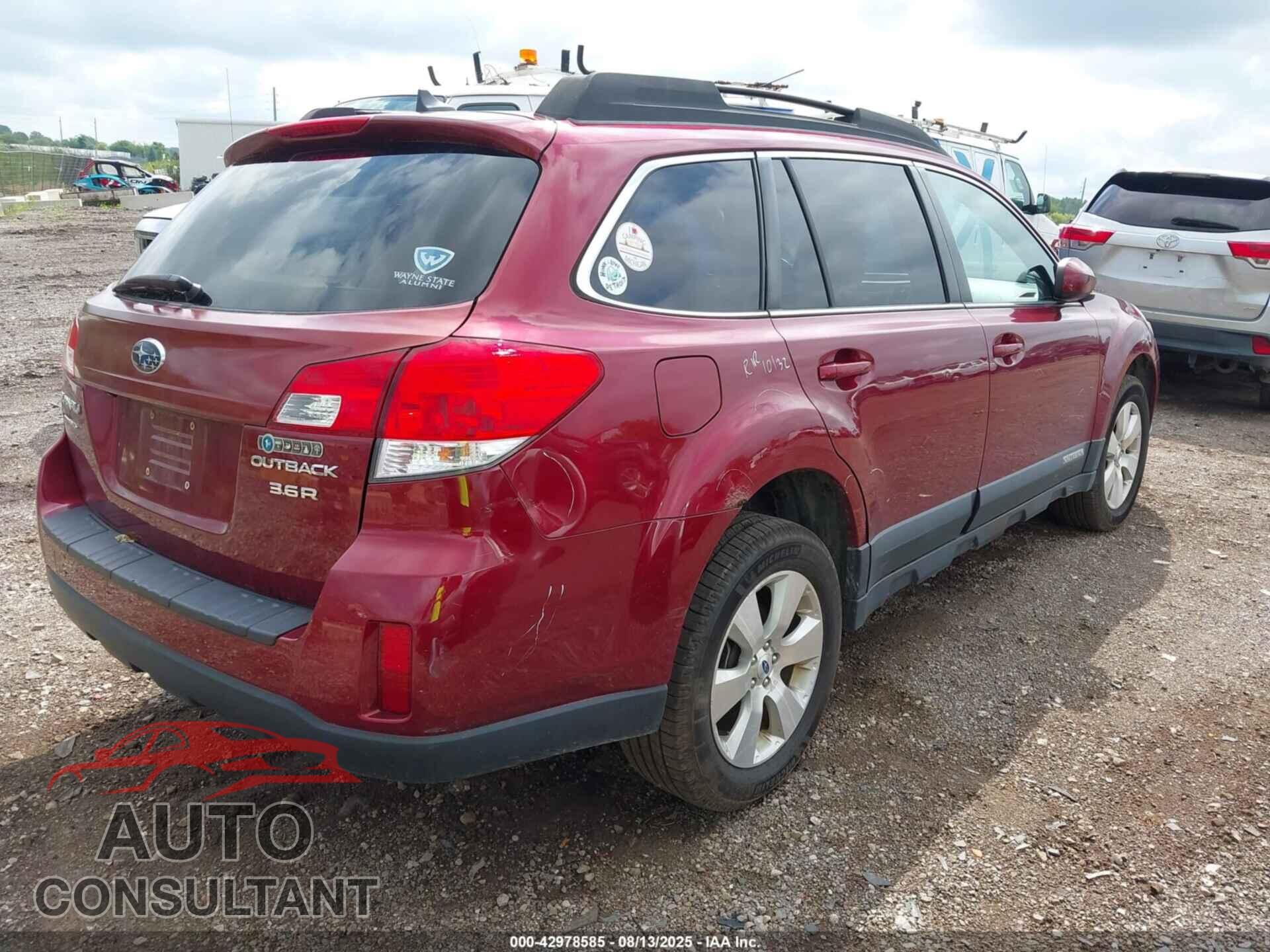 SUBARU OUTBACK 2012 - 4S4BRDKCXC2246183