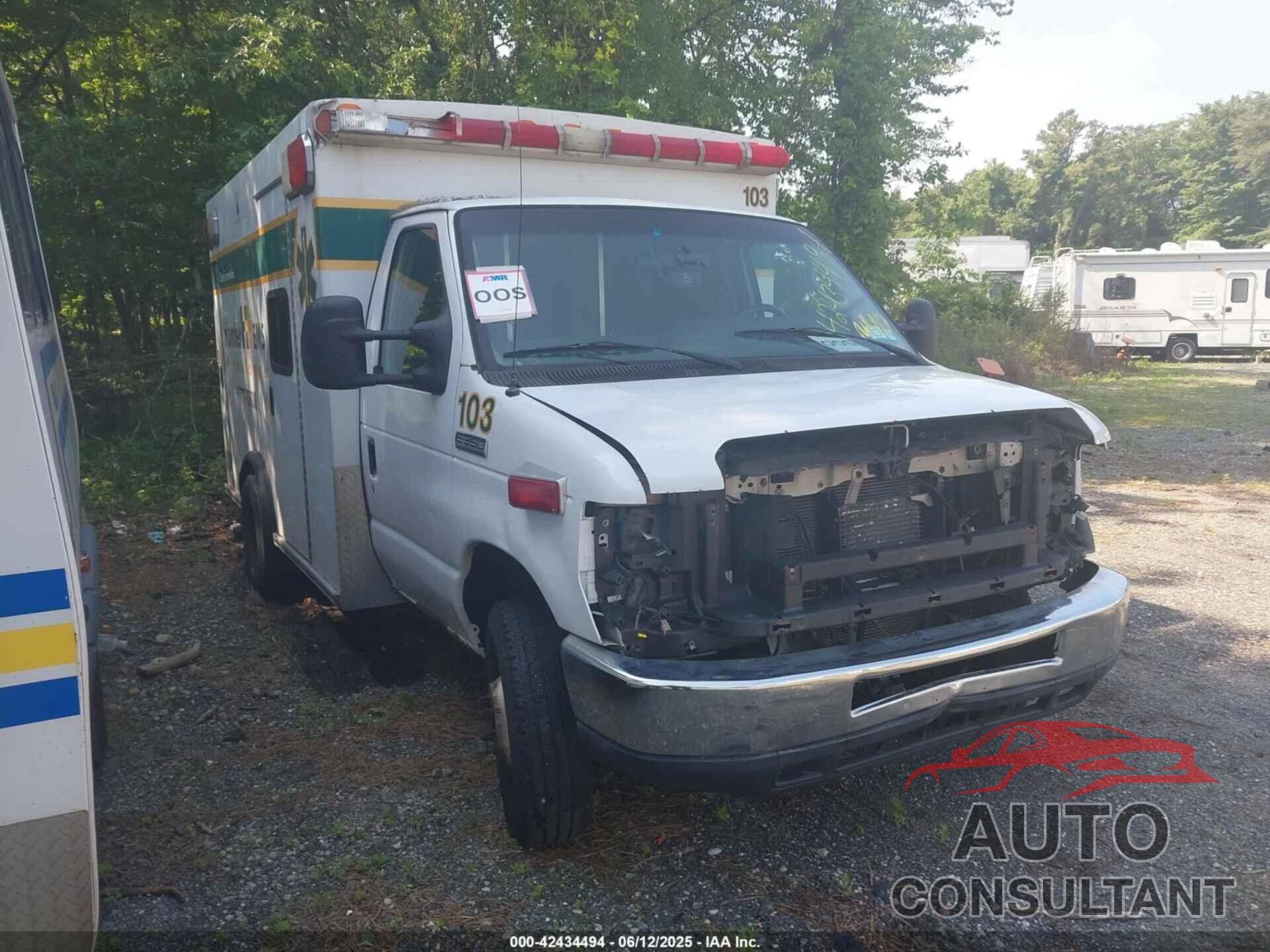 FORD E-350 CUTAWAY 2012 - 1FDWE3FS9CDB10186