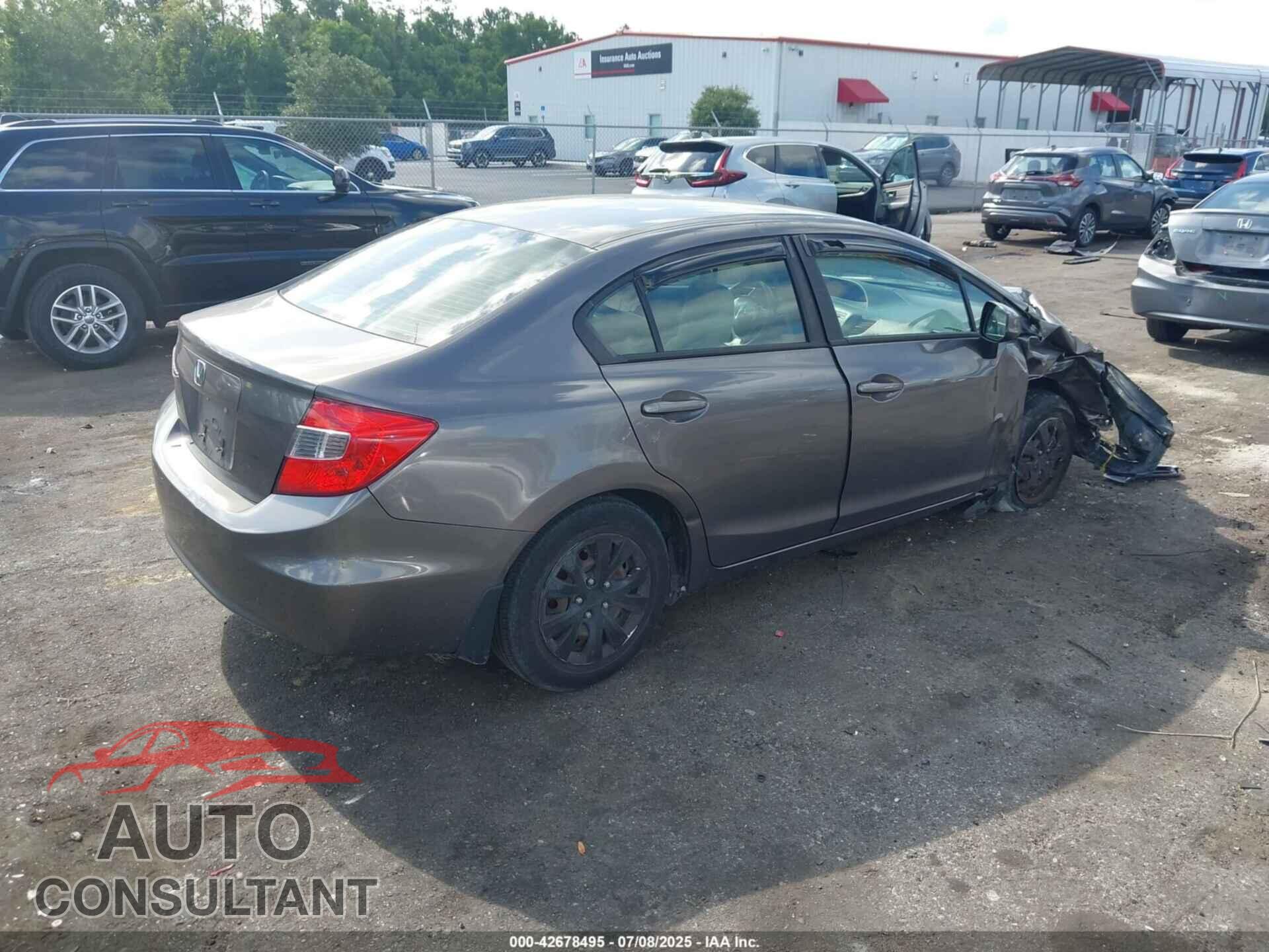 HONDA CIVIC 2012 - 19XFB2F51CE074185