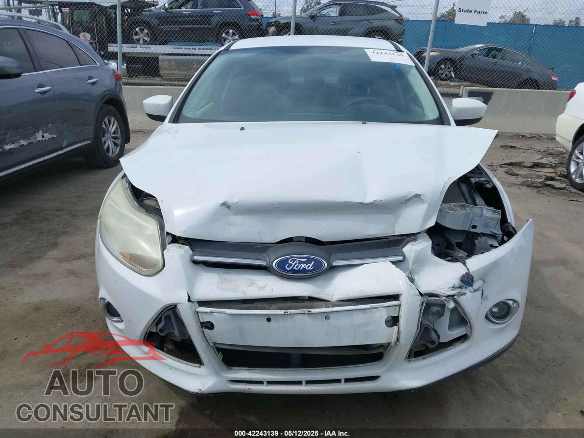 FORD FOCUS 2012 - 1FAHP3F2XCL121264
