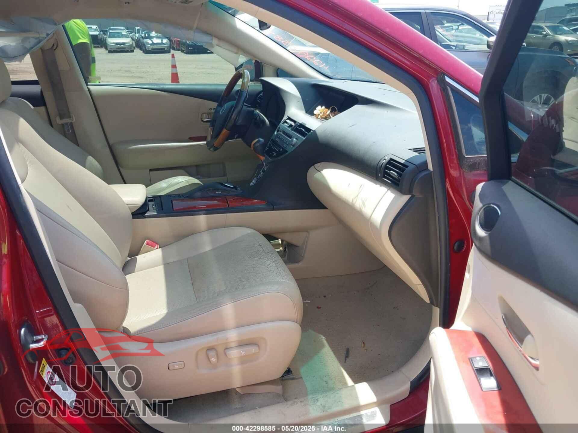 LEXUS RX 350 2011 - 2T2ZK1BA8BC056656