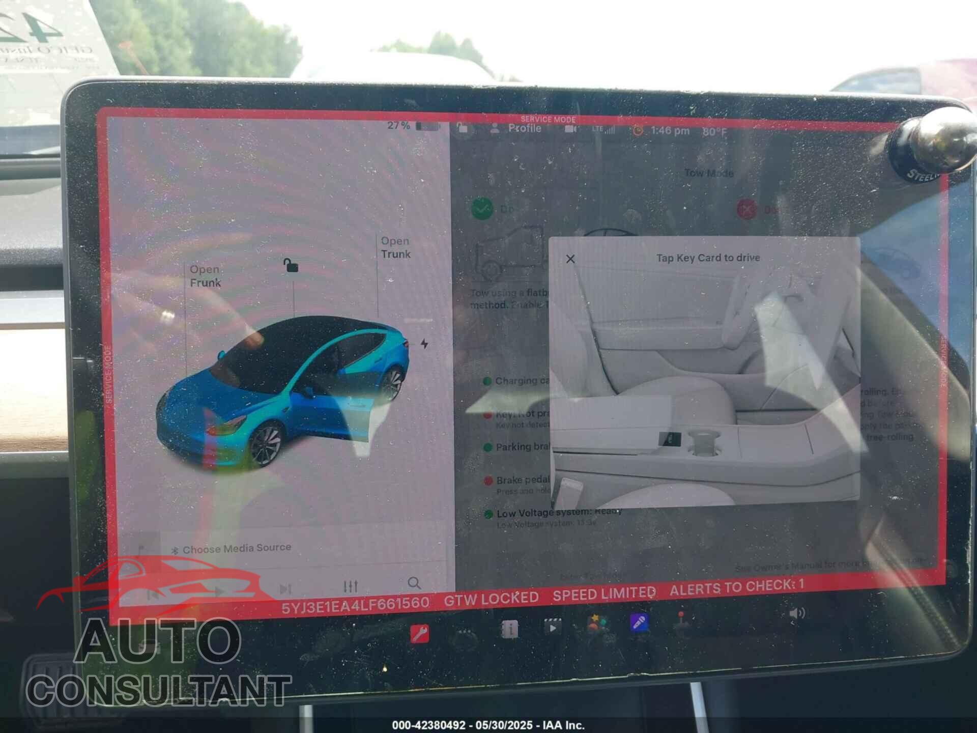TESLA MODEL 3 2020 - 5YJ3E1EA4LF661560