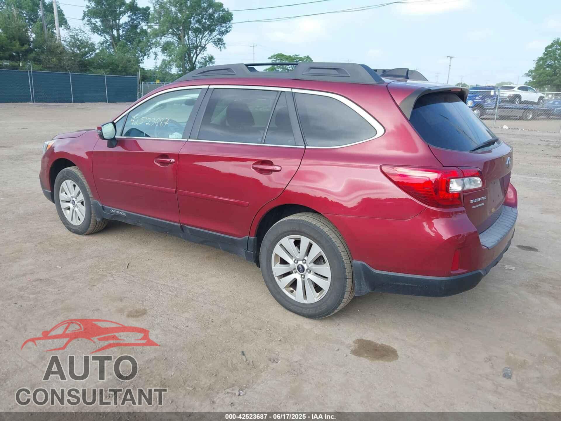 SUBARU OUTBACK 2016 - 4S4BSAHC4G3317534