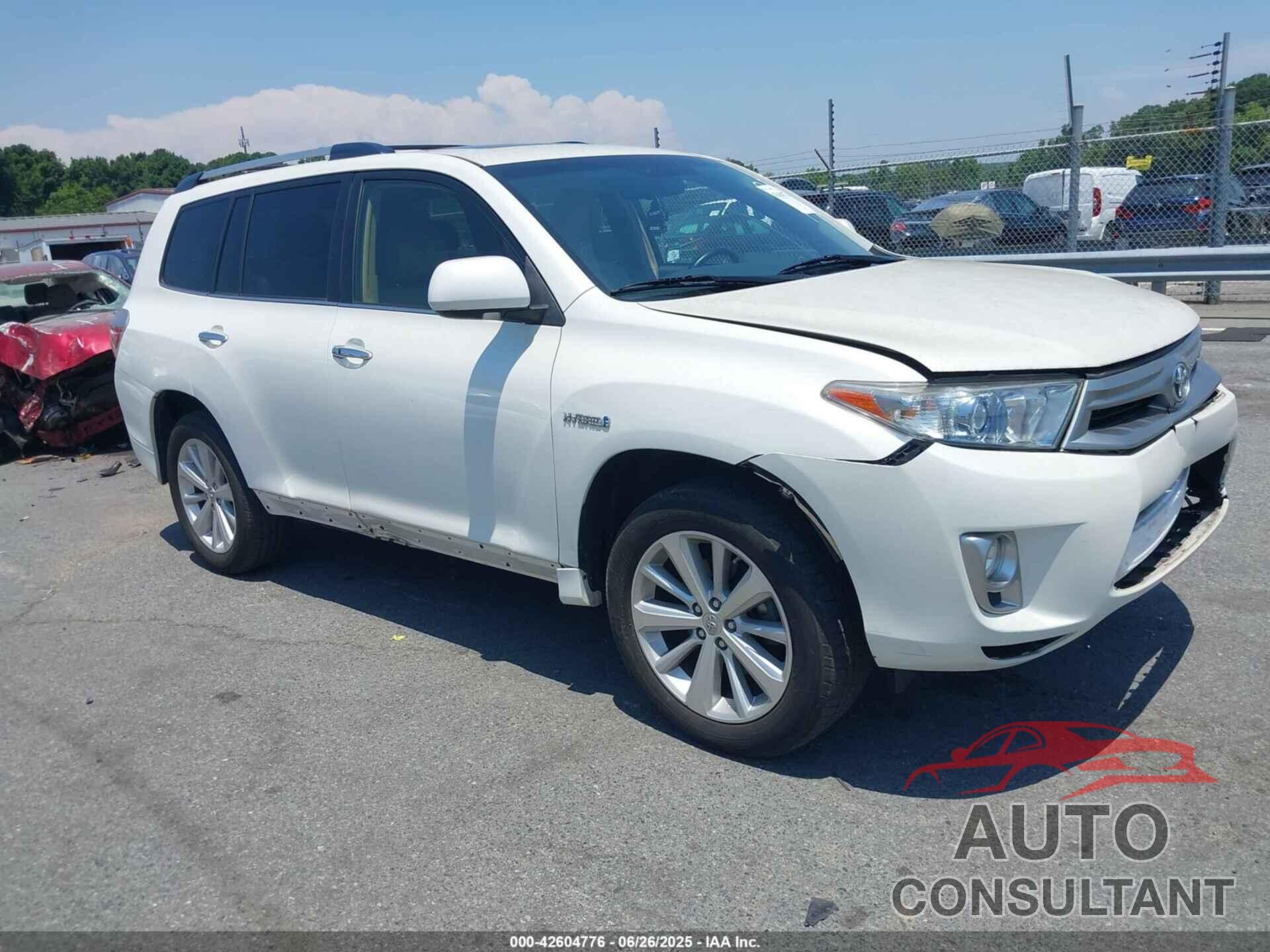 TOYOTA HIGHLANDER HYBRID 2013 - JTEDC3EH6D2017061