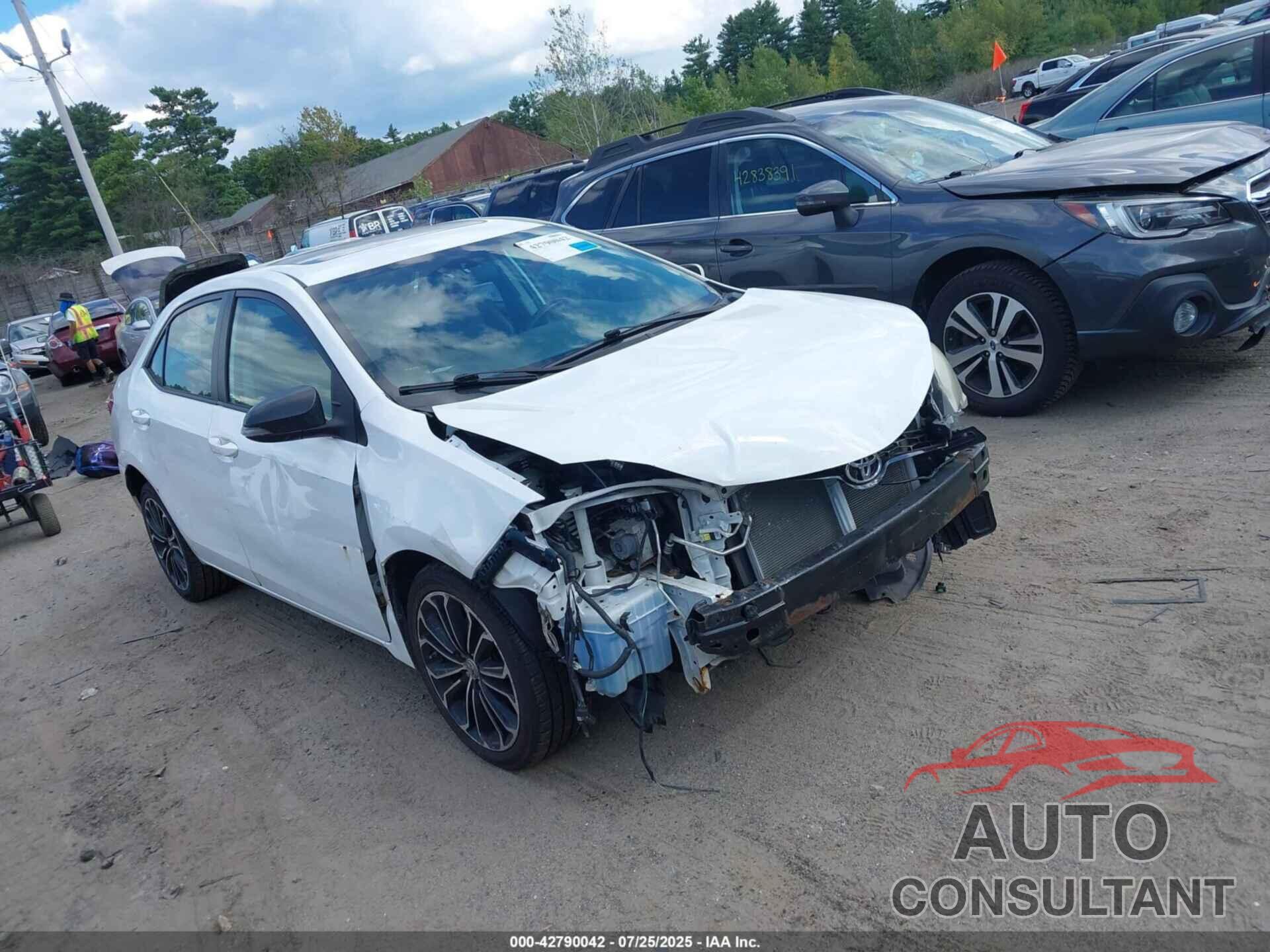 TOYOTA COROLLA 2016 - 2T1BURHE7GC487618